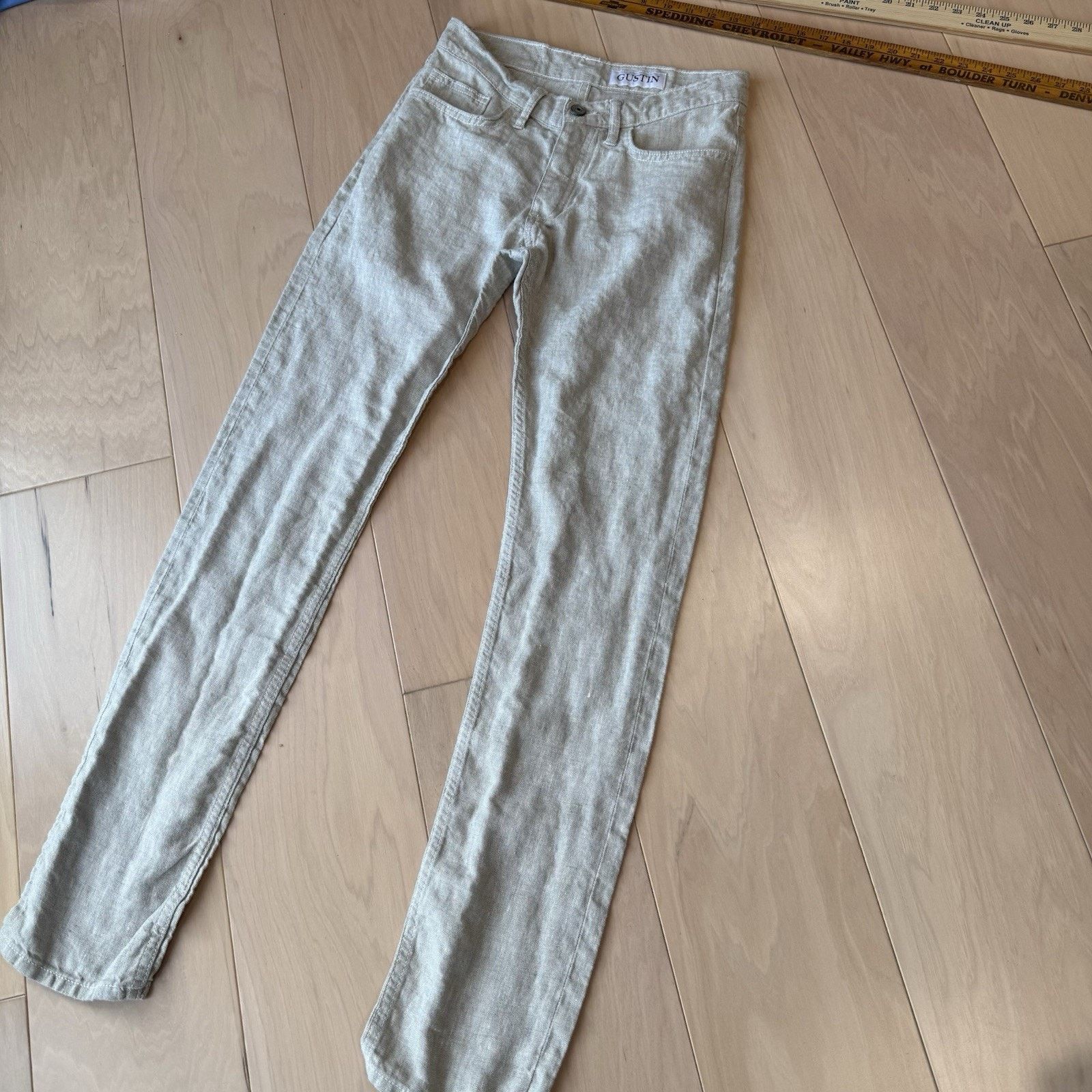Gustin Gustin Rustic Slub Linen Pants 28 Light Beige Lightweight Size US 28 / EU 44 - 11 Thumbnail