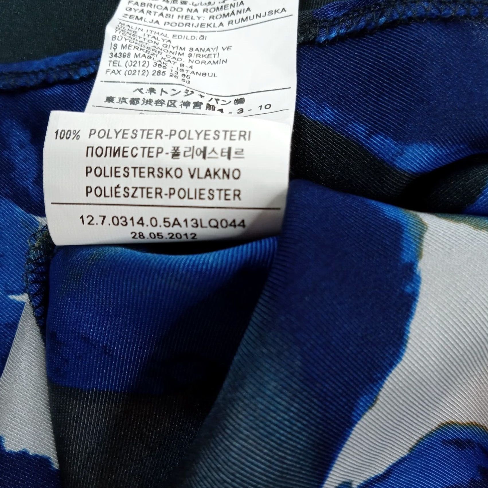 Benetton Stile Benetton Geometric Pattern Button Up Shirt Womens XS Blue Size XS / US 0-2 / IT 36-38 - 7 Thumbnail
