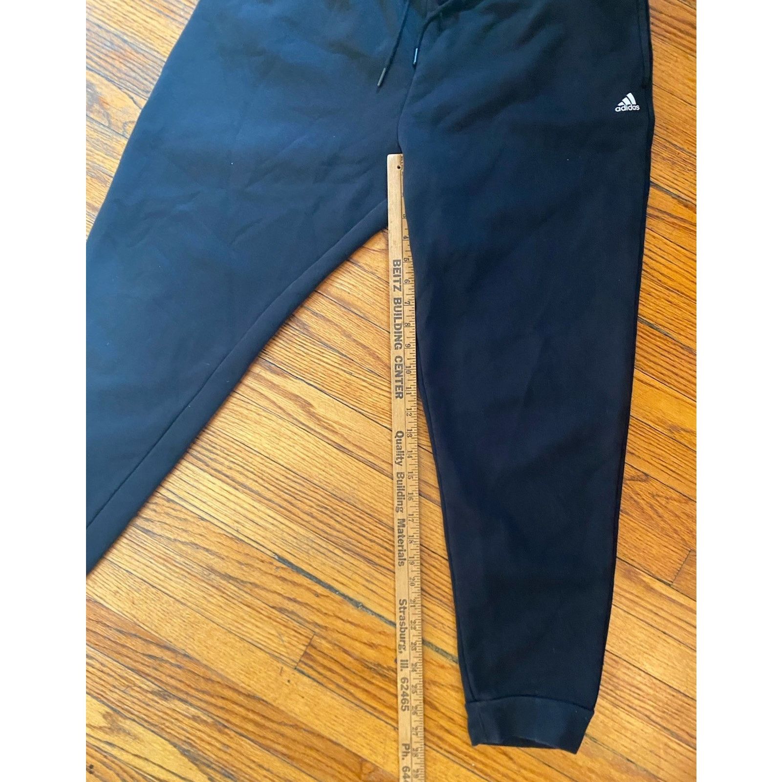 Adidas Adidas Joggers Sweatpants Men’s Women’s XL Black Pockets Size US 36 / EU 52 - 6 Thumbnail