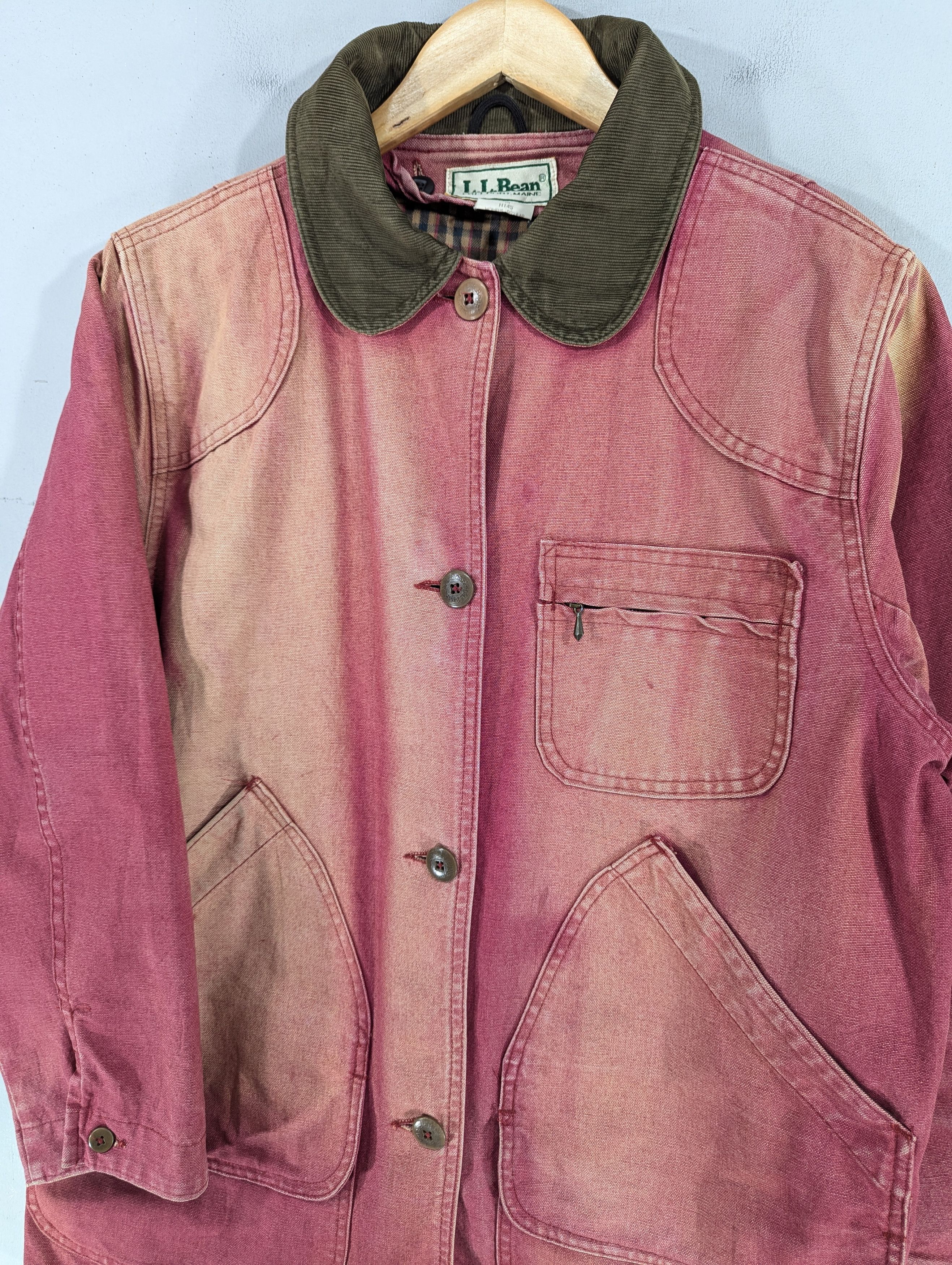 L.L. Bean Vintage L.L.Bean Blanket Lined Chore Sunfaded Jacket Size M / US 6-8 / IT 42-44 - 5 Thumbnail