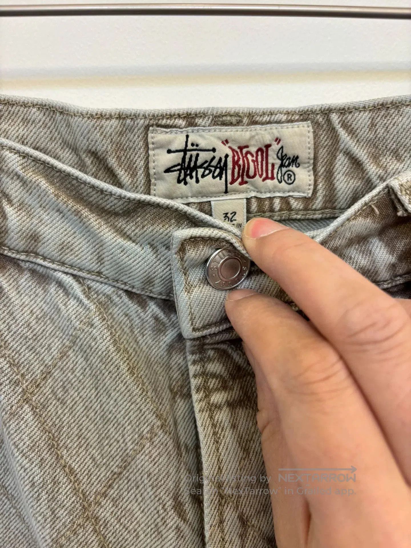 Stussy Stussy Diamond Embroidered Jeans. Size US 32 / EU 48 - 2 Thumbnail