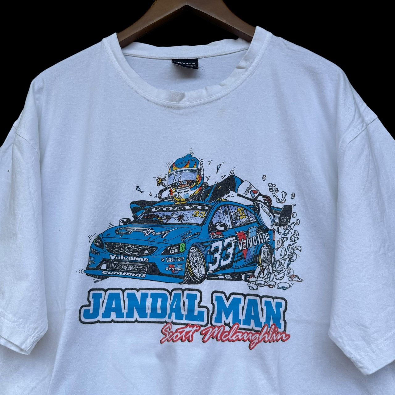 NASCAR Scott McLanghlin Racing Driver Volvo Tee Size US XL / EU 56 / 4 - 1 Thumbnail