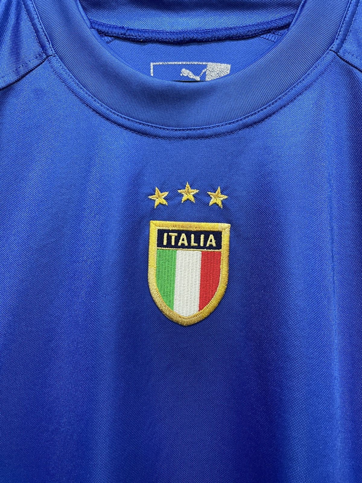 Puma Vintage Y2K Puma Italia Tee 00s Blockcore Soccer Jersey Size US XL / EU 56 / 4 - 4 Thumbnail
