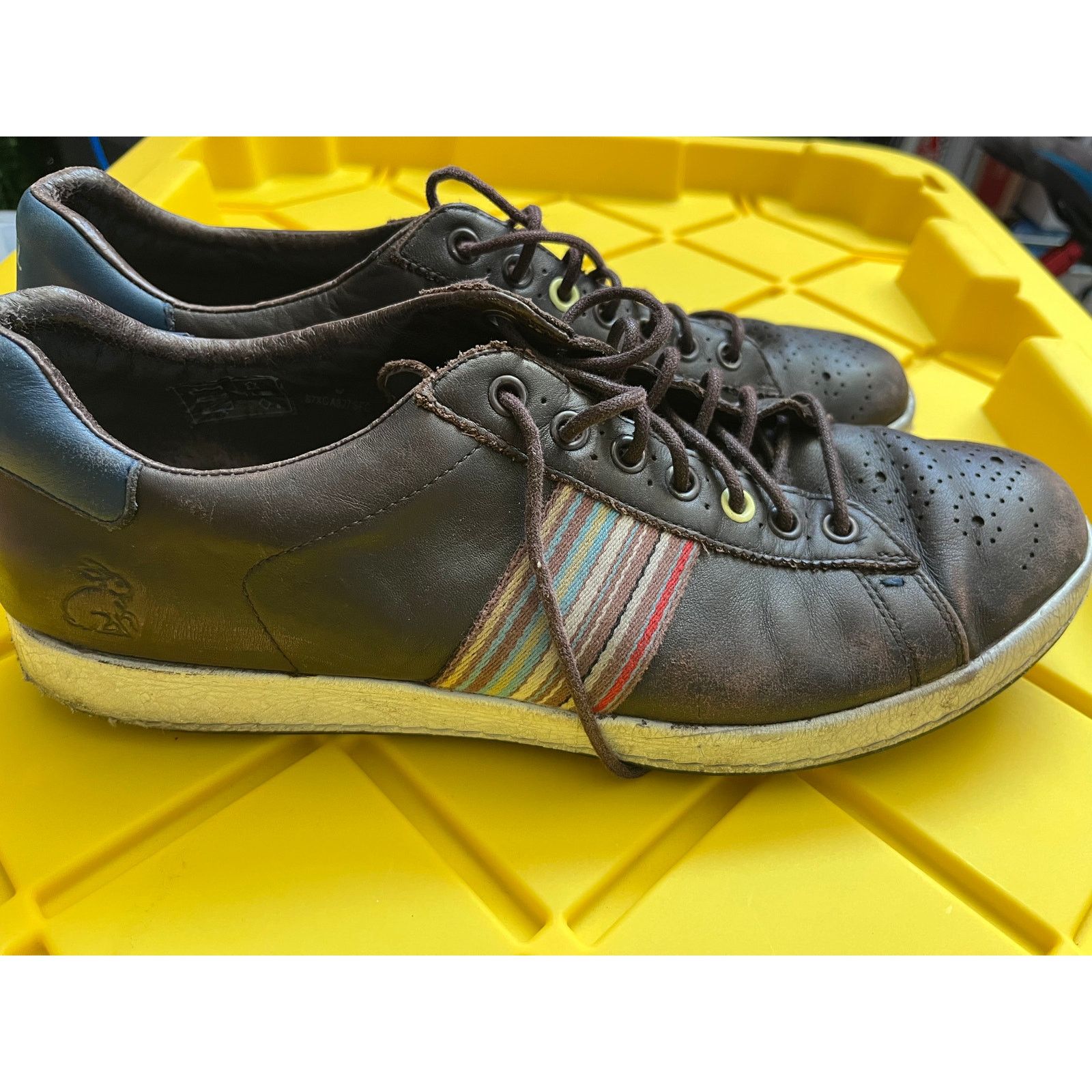 Paul Smith Paul Smith Genuine Signature Striped Biz Casual Shoes Brown Size US 10 / EU 43 - 4 Thumbnail