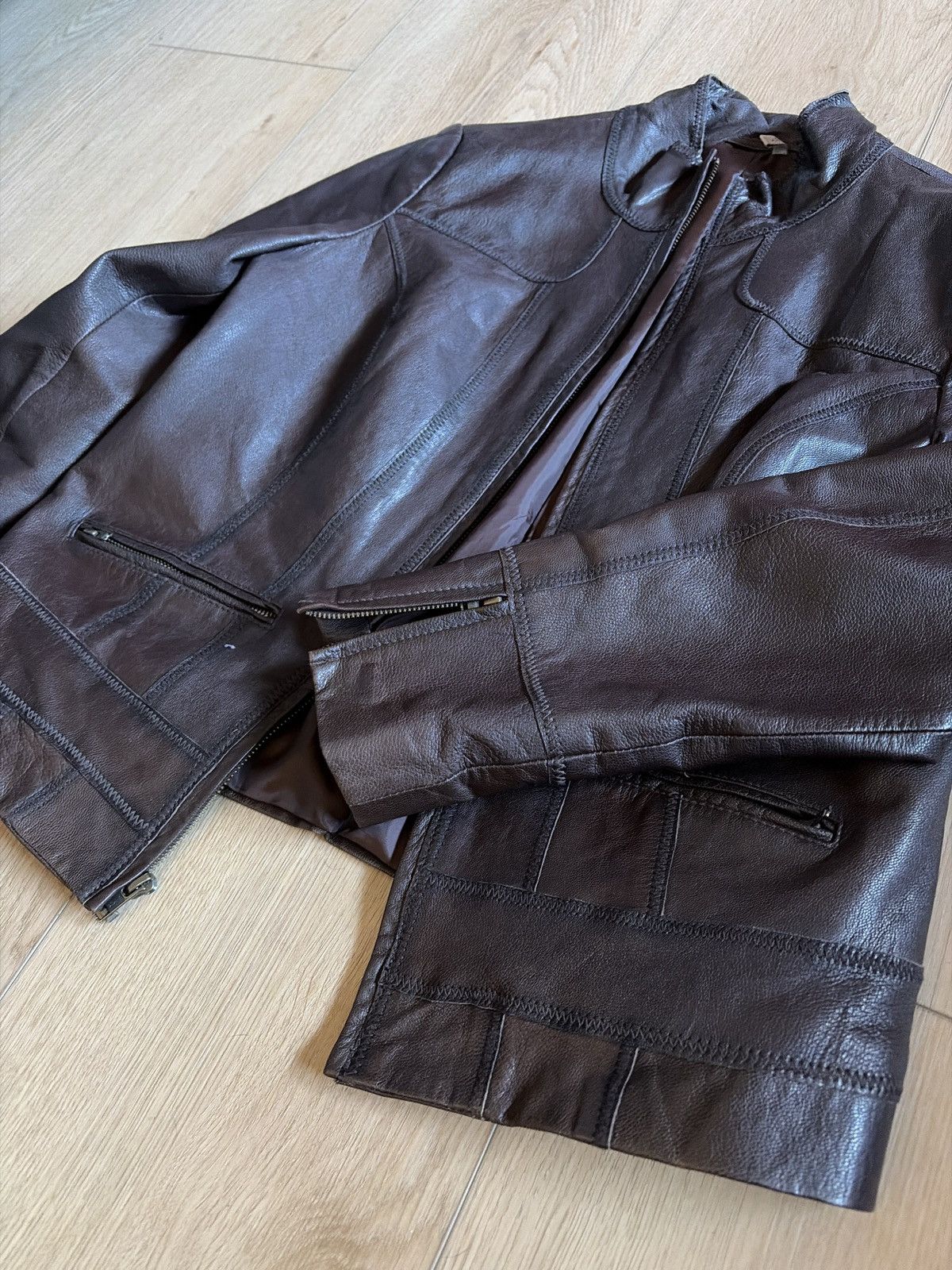 Vintage vintage japanese leather jacket Size US S / EU 44-46 / 1 - 6 Thumbnail