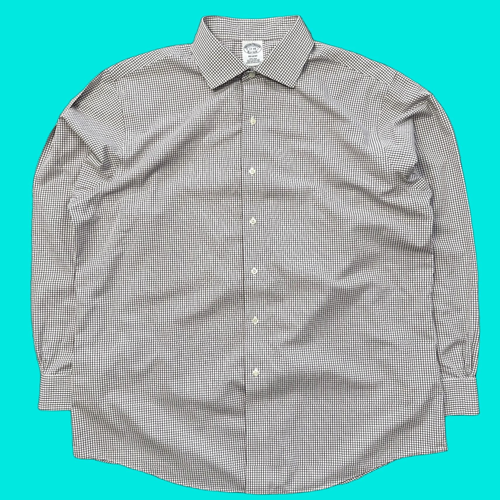Brooks Brothers Brooks Brothers Button Down Shirt Mens 17 34 Regent Non Iron Supima Cotton Brown Shirt Mens Size 17 Brown Non-Iron Dress Shirt Size US XL / EU 56 / 4 - 1 Thumbnail