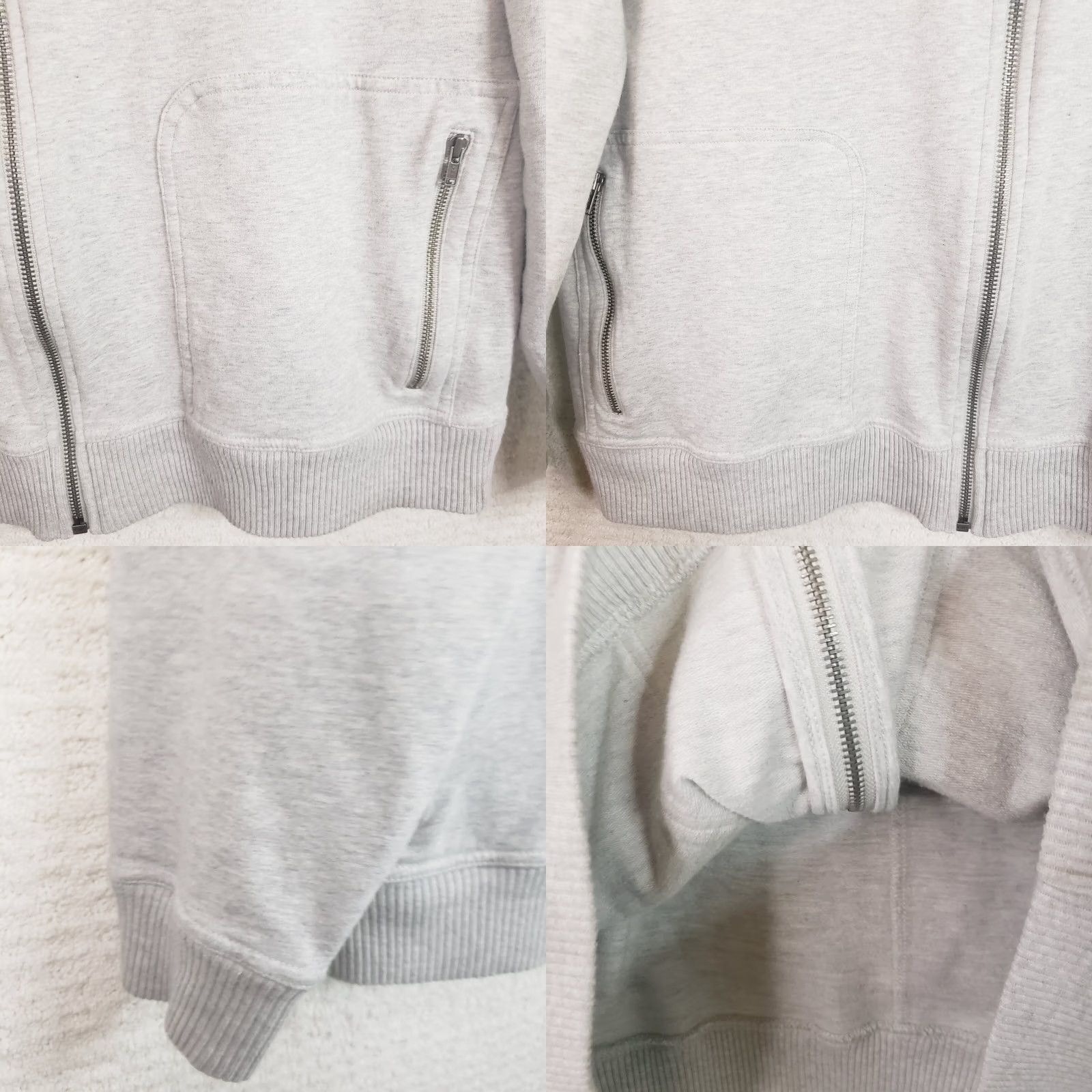 Ralph Lauren Lauren Ralph Lauren Active Jacket Womens XL Gray Jersey Full Zip Mock Collar Jacket Size XL / US 12-14 / IT 48-50 - 8 Thumbnail