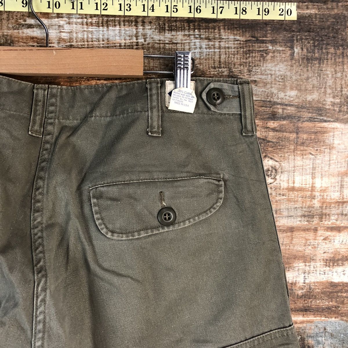 Post Overalls D Post Oalls Green Cargo Multipocket Pants #A2560 Size US 34 / EU 50 - 19 Thumbnail