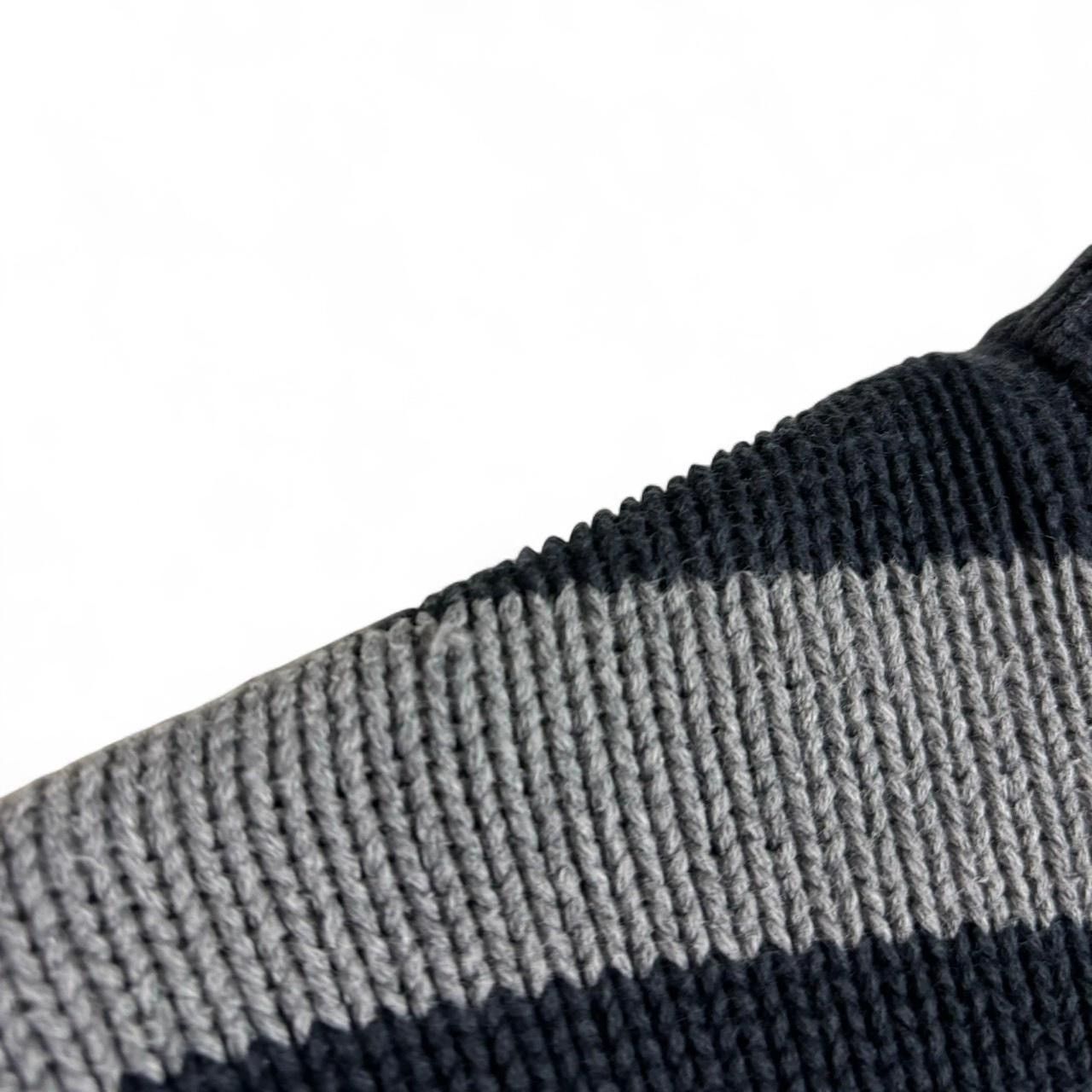 Chaps × Chaps Ralph Lauren Vintage Style Ralph Lauren Chaps Striped Grey Knit Sweater Size US S / EU 44-46 / 1 - 4 Thumbnail