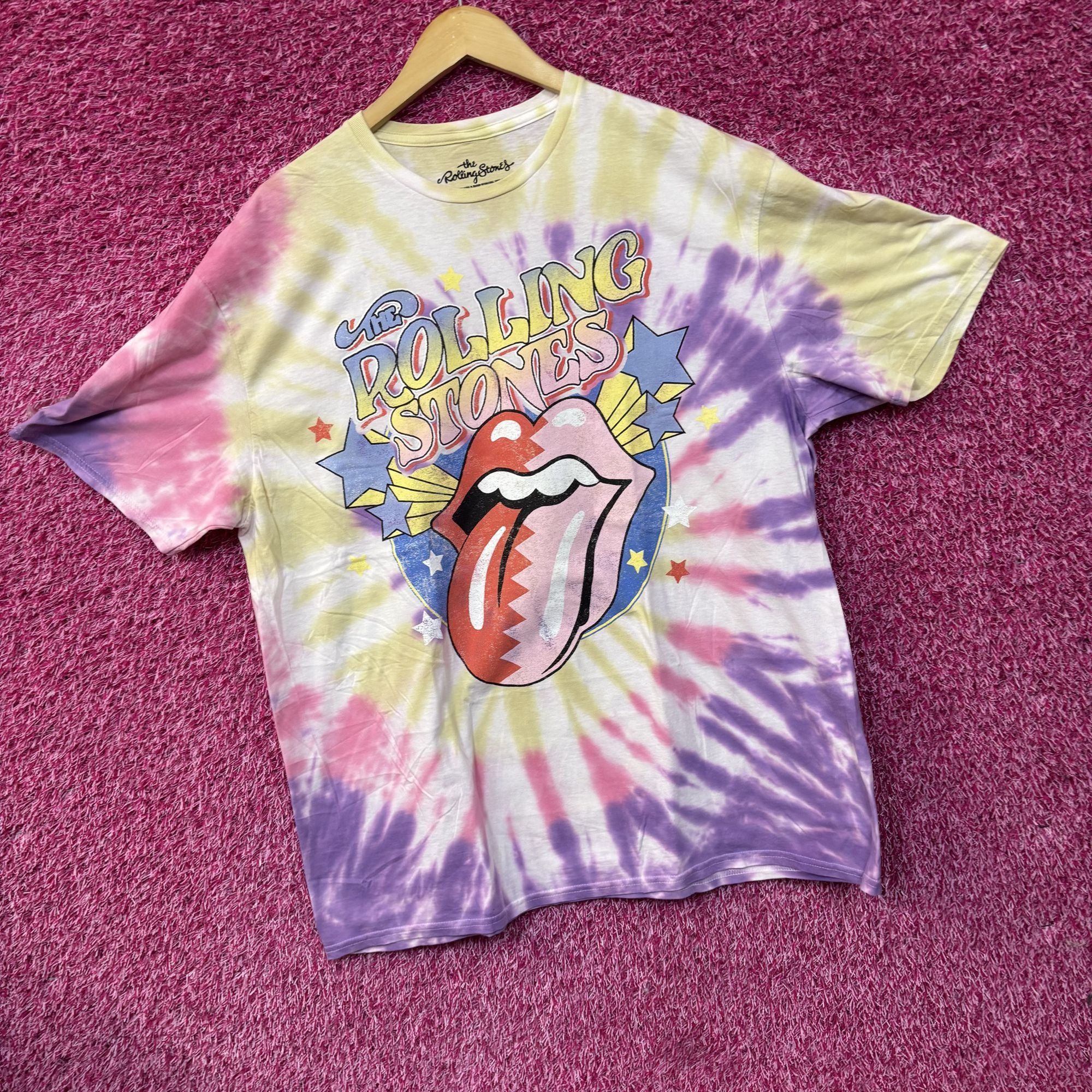 The Rolling Stones Rolling Stones Hot lips Sunset Tie Dye T-Shirt XL Size US XL / EU 56 / 4 - 3 Thumbnail