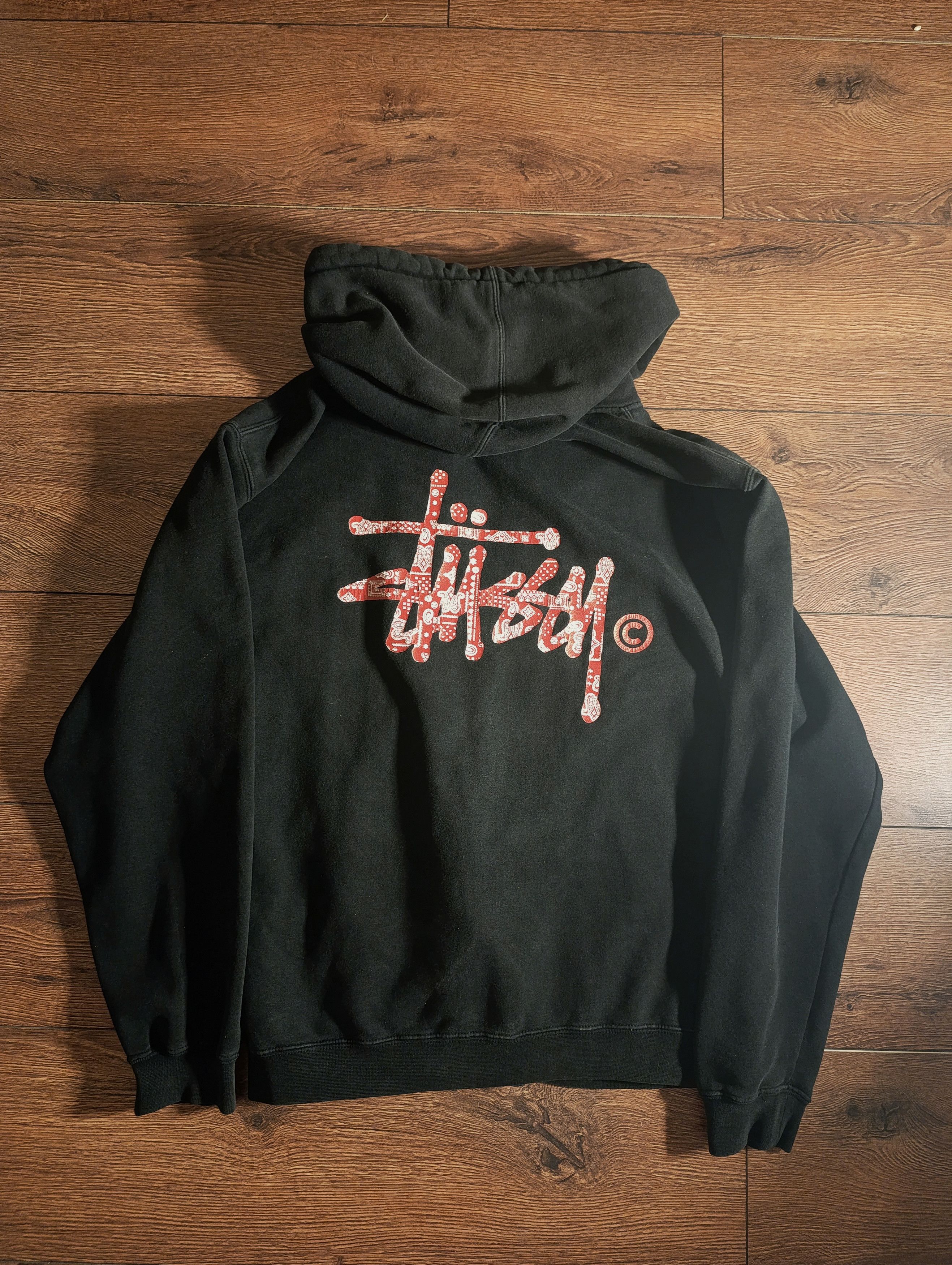 Stussy Stussy red bandana zip up hoodie Size US M / EU 48-50 / 2 - 2 Thumbnail