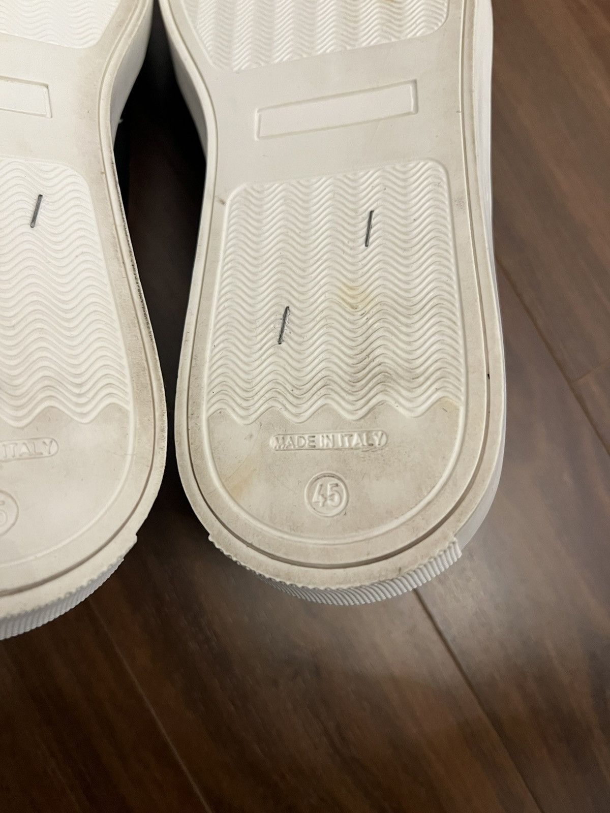 Valentino Valentino Zeus Logo Slip-on Leather Sneakers Size US 12 / EU 45 - 10 Thumbnail