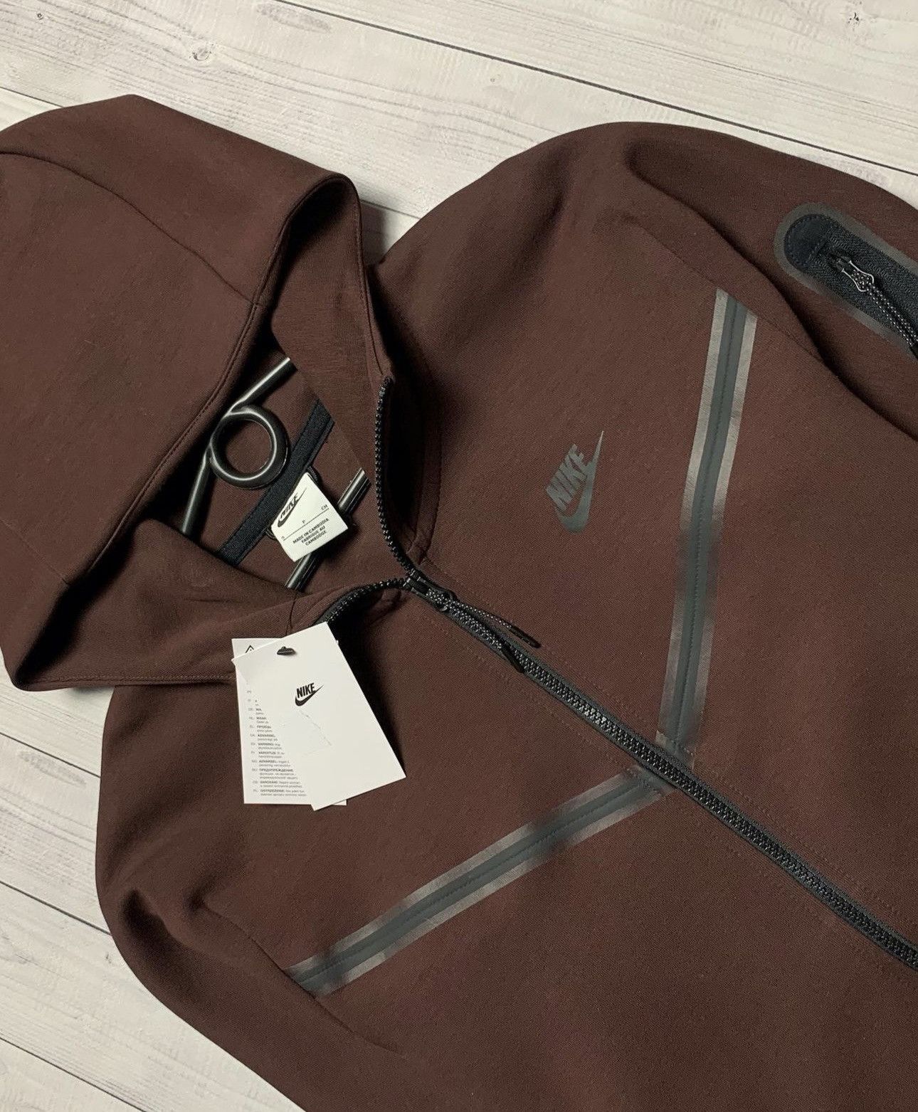 Nike Nike tech fleece drill zip hoodie size M brown Size US M / EU 48-50 / 2 - 3 Thumbnail