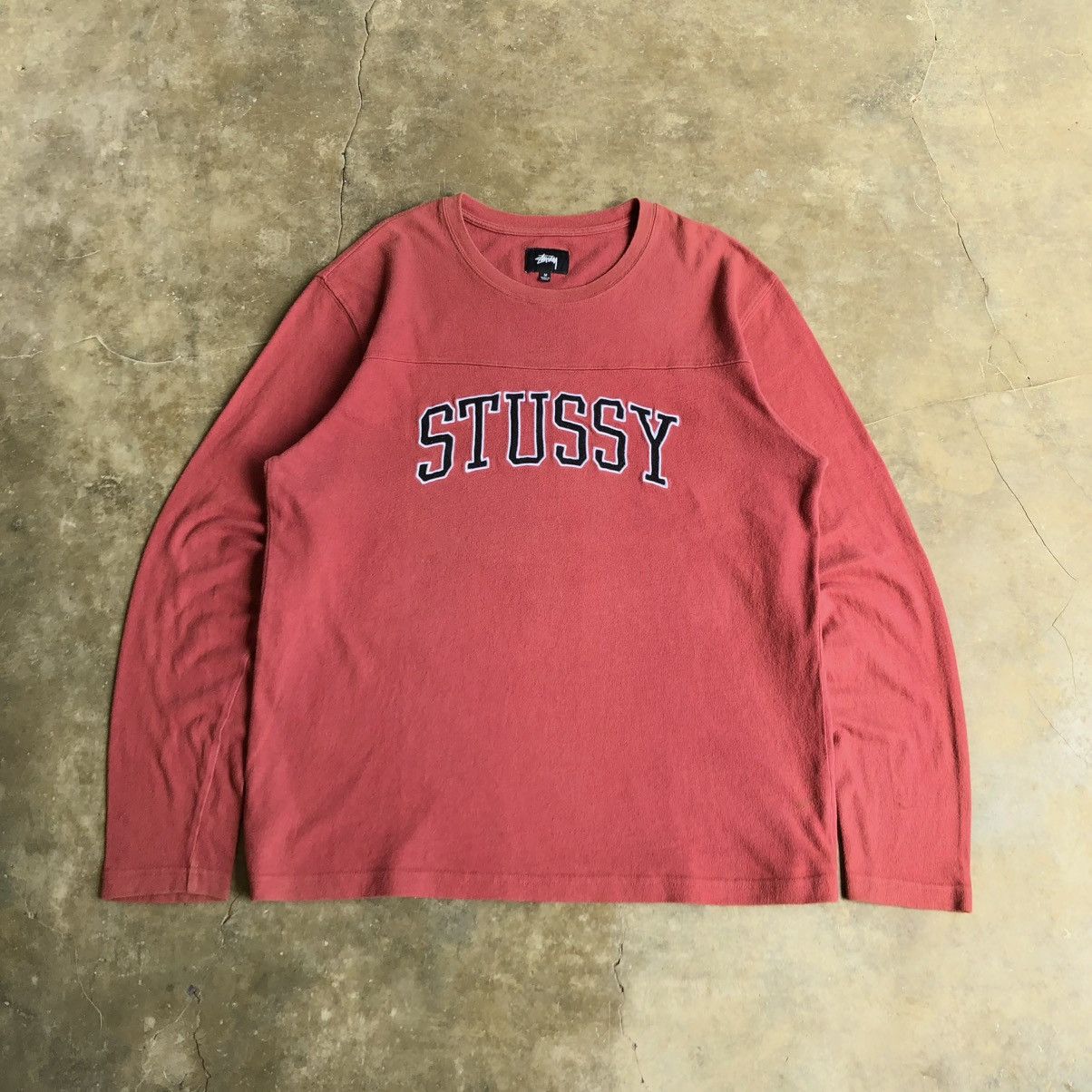 Stussy Stussy Kent Football Embroidery Longslevee Tee Size US XL / EU 56 / 4 - 1 Thumbnail