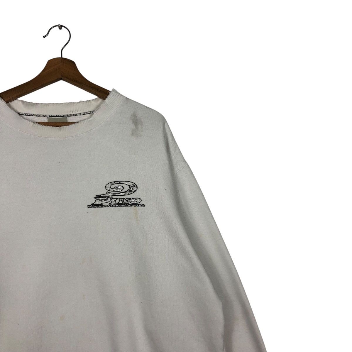 Japanese Brand × Vintage 📌Vintage Sweatshirt Crewneck Piko Hawaiian Longboard Wear Size US XL / EU 56 / 4 - 7 Thumbnail