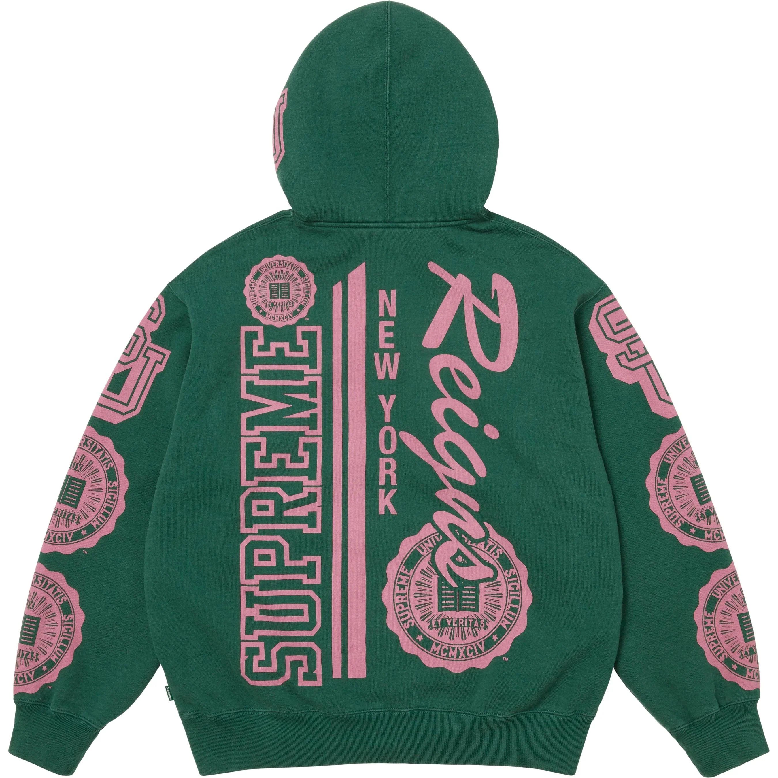 Supreme Supreme Knowledge Reigns Zip Up Hooded Sweatshirt Size US S / EU 44-46 / 1 - 2 Thumbnail
