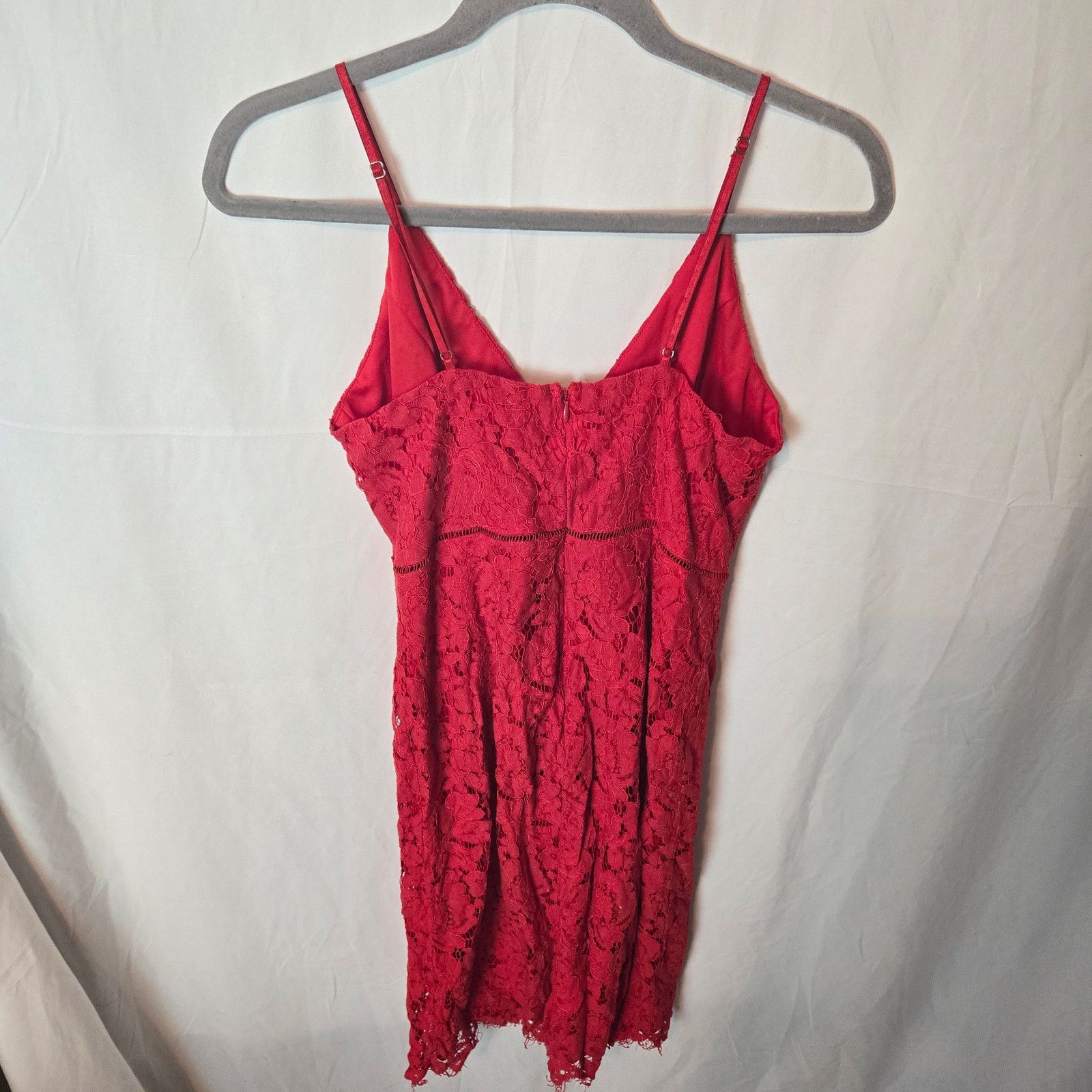 ASTR The Label Astr the Label Red Lace Bodycon Dress Size Medium