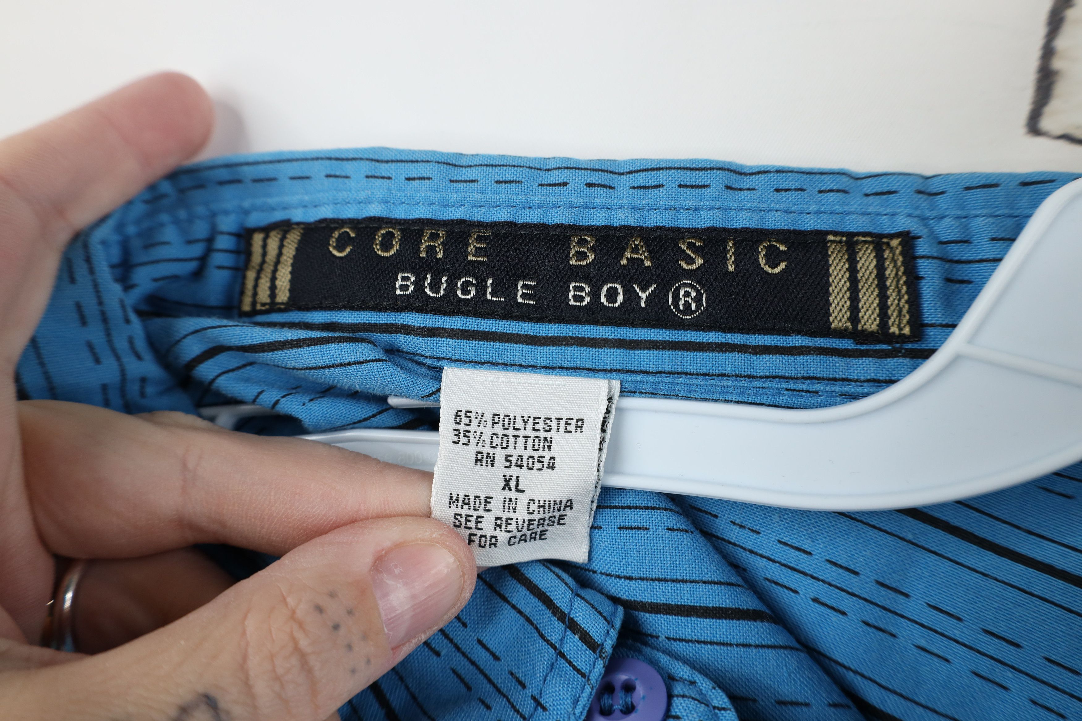 Vintage Vintage 90s Bugle Boy Fit Striped Short Sleeve Button Shirt Size US XL / EU 56 / 4 - 8 Thumbnail
