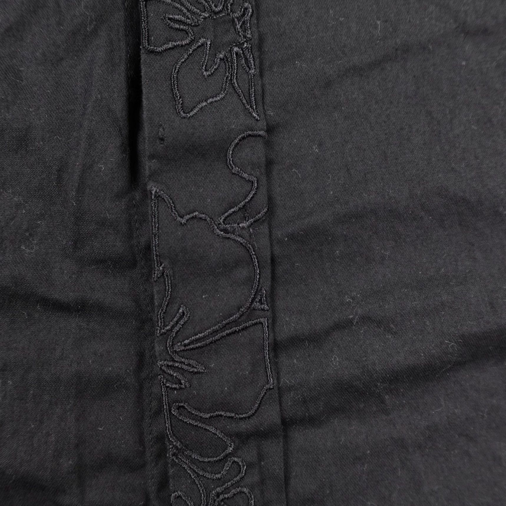 Robert Graham Robert Graham Shirt Mens 2XL Black Cotton Silk Trim Abstract Flip Cuff Button Up Size US XXL / EU 58 / 5 - 3 Thumbnail