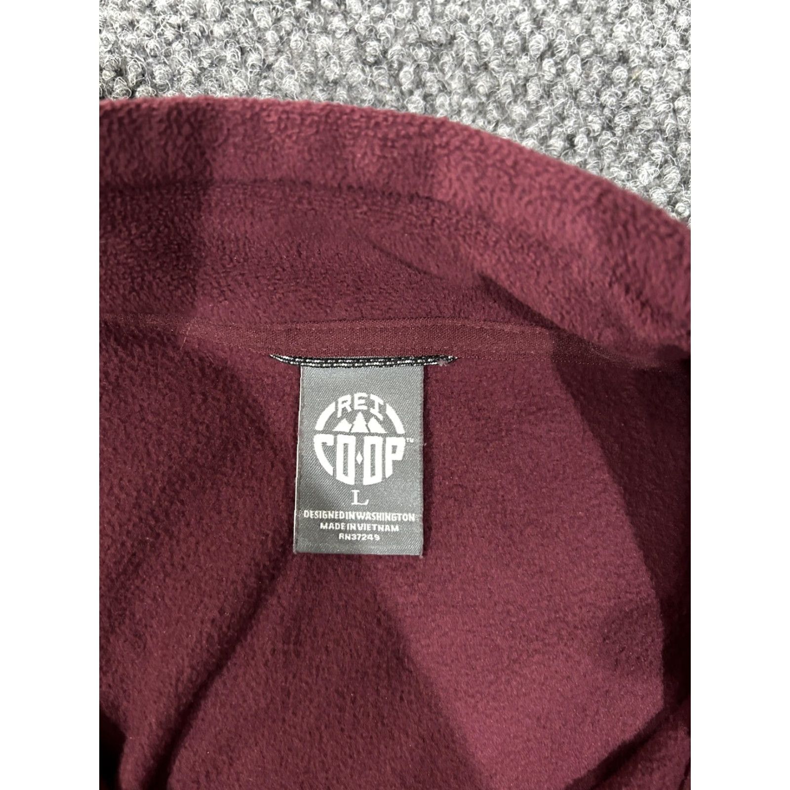 Vintage REI Co-op Fleece Pullover Mens L Red 1/4 Zip Long Sleeve Hiking Outdoor Shirt Size US L / EU 52-54 / 3 - 4 Thumbnail