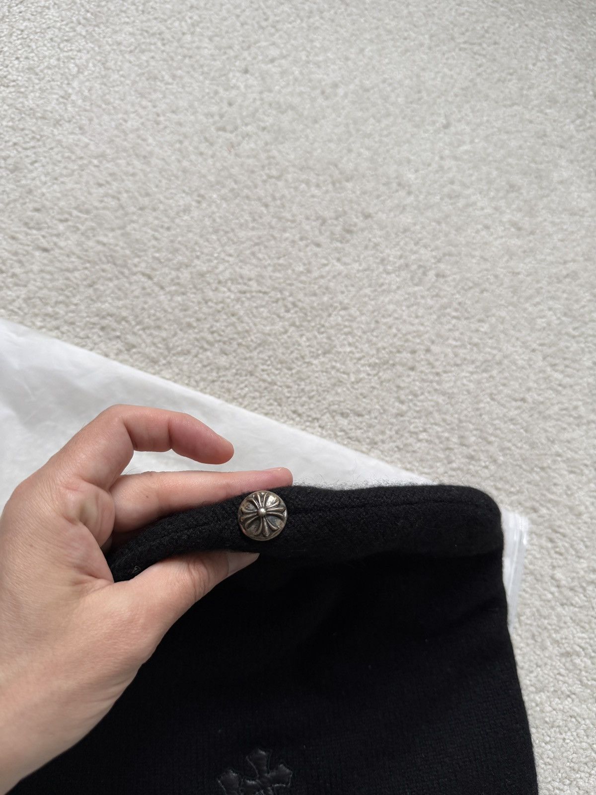 Chrome Hearts CH MULTI MINI CROSS CASHMERE BEANIE Size ONE SIZE - 2 Thumbnail