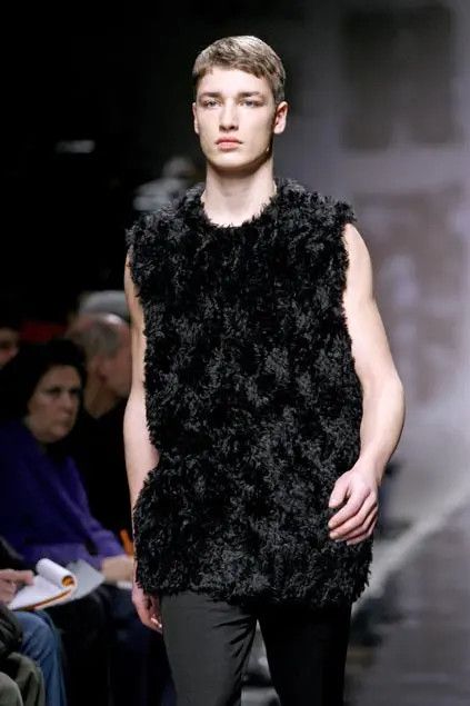 Prada Prada Black Mohair Fur Vest FW 2007 Runway Size US S / EU 44-46 / 1 - 7 Thumbnail