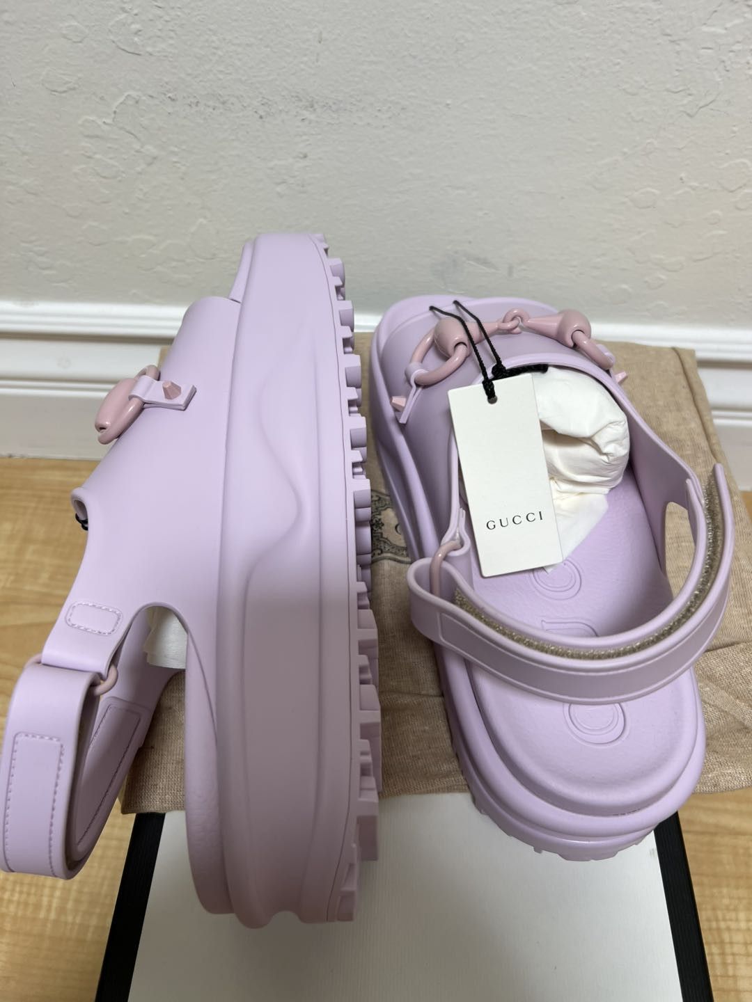 Gucci Gucci Interlocking G Platform Sandal Light Pink (Women's) Size US 10 / IT 40 - 3 Thumbnail