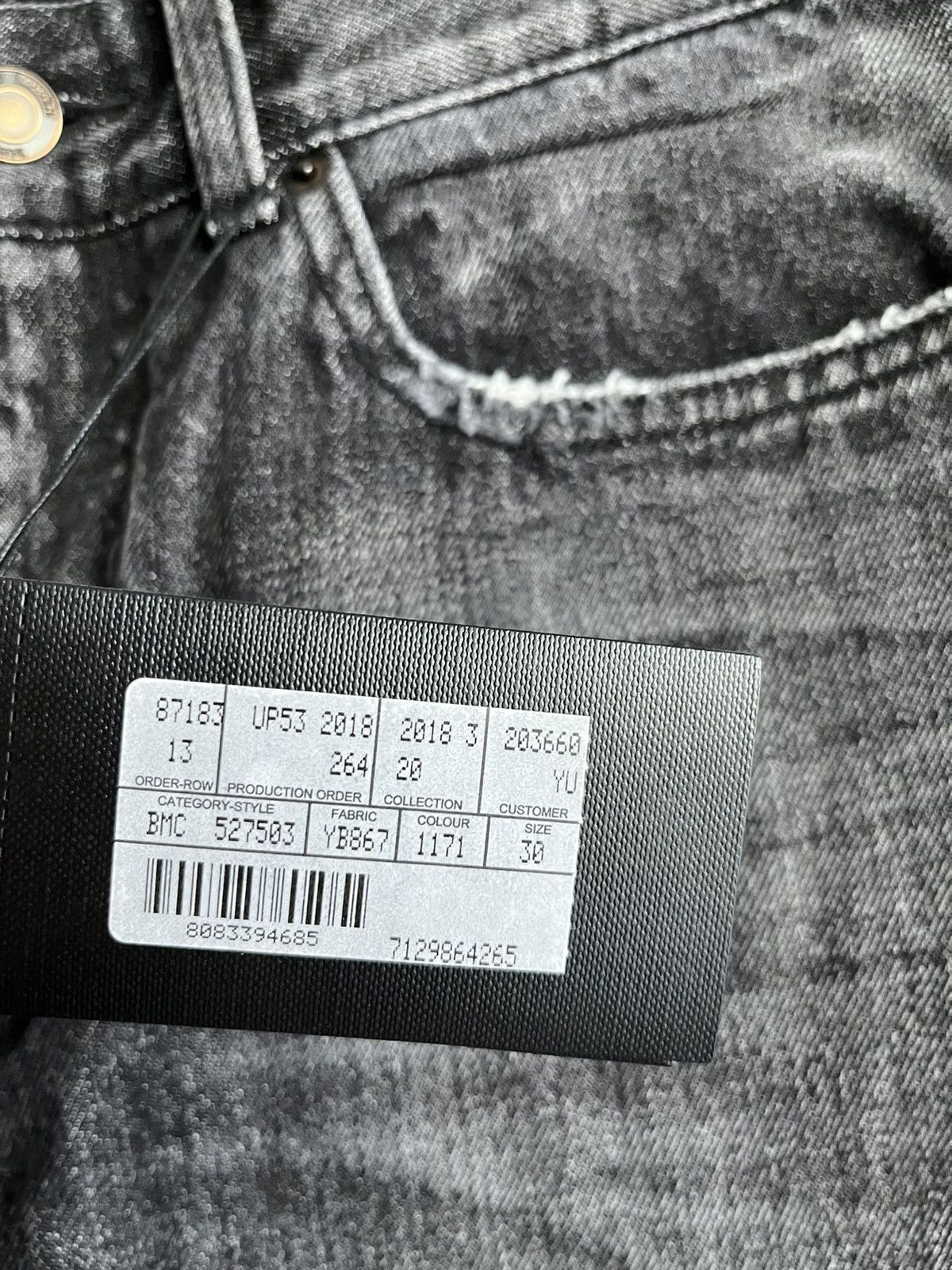 Saint Laurent Paris Saint Laurent Super Runway Skinny D02 Denim Jeans Size US 30 / EU 46 - 9 Thumbnail