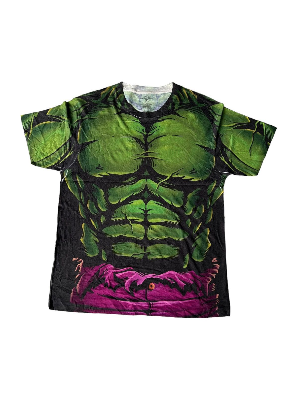 Marvel Comics Vtg Marvel Universal Studio Hulk Overprint FullPrint Shirt Size US M / EU 48-50 / 2 - 1 Thumbnail