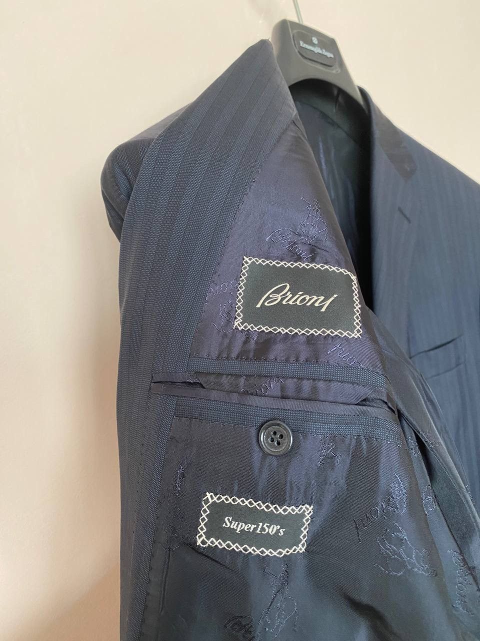 Brioni Brioni Colosseo suit 51 R Wool Super 150’s Blue Size 50R - 6 Thumbnail