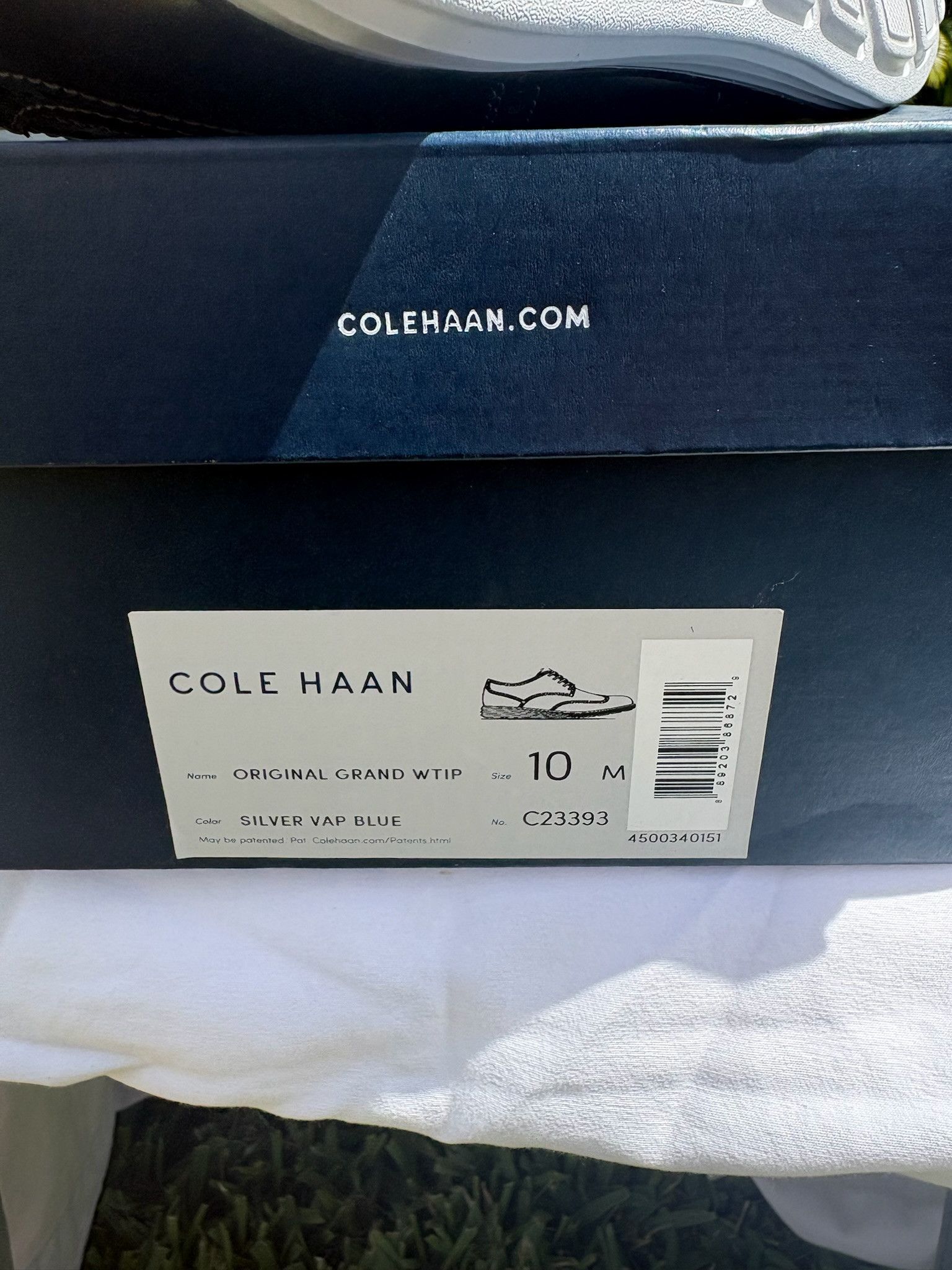 Cole Haan Cole Haan Silver Wingtip Dress Shoes Size US 10 / EU 43 - 4 Thumbnail