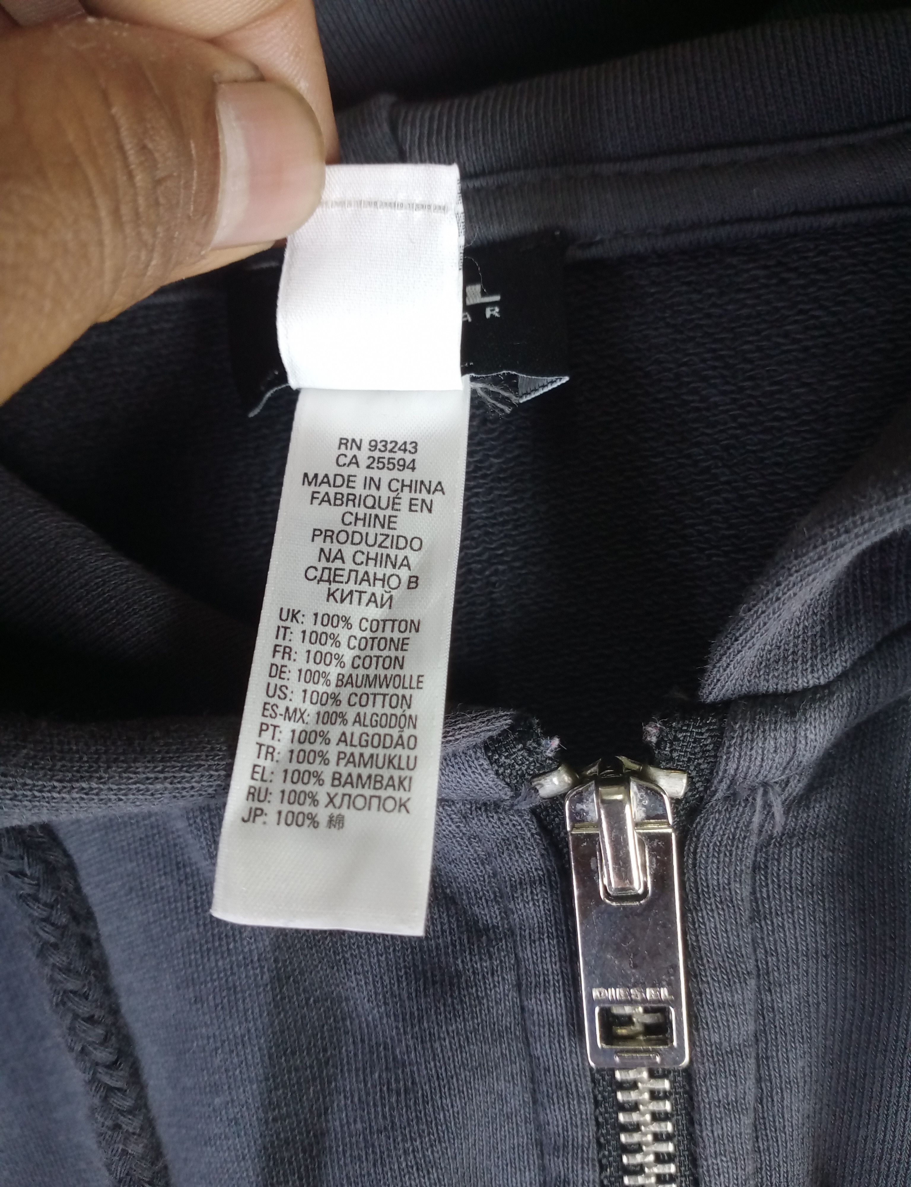 Diesel Diesel Anti Freeze Zipper Hoodie Like Hysteric Glamour Size US S / EU 44-46 / 1 - 9 Thumbnail