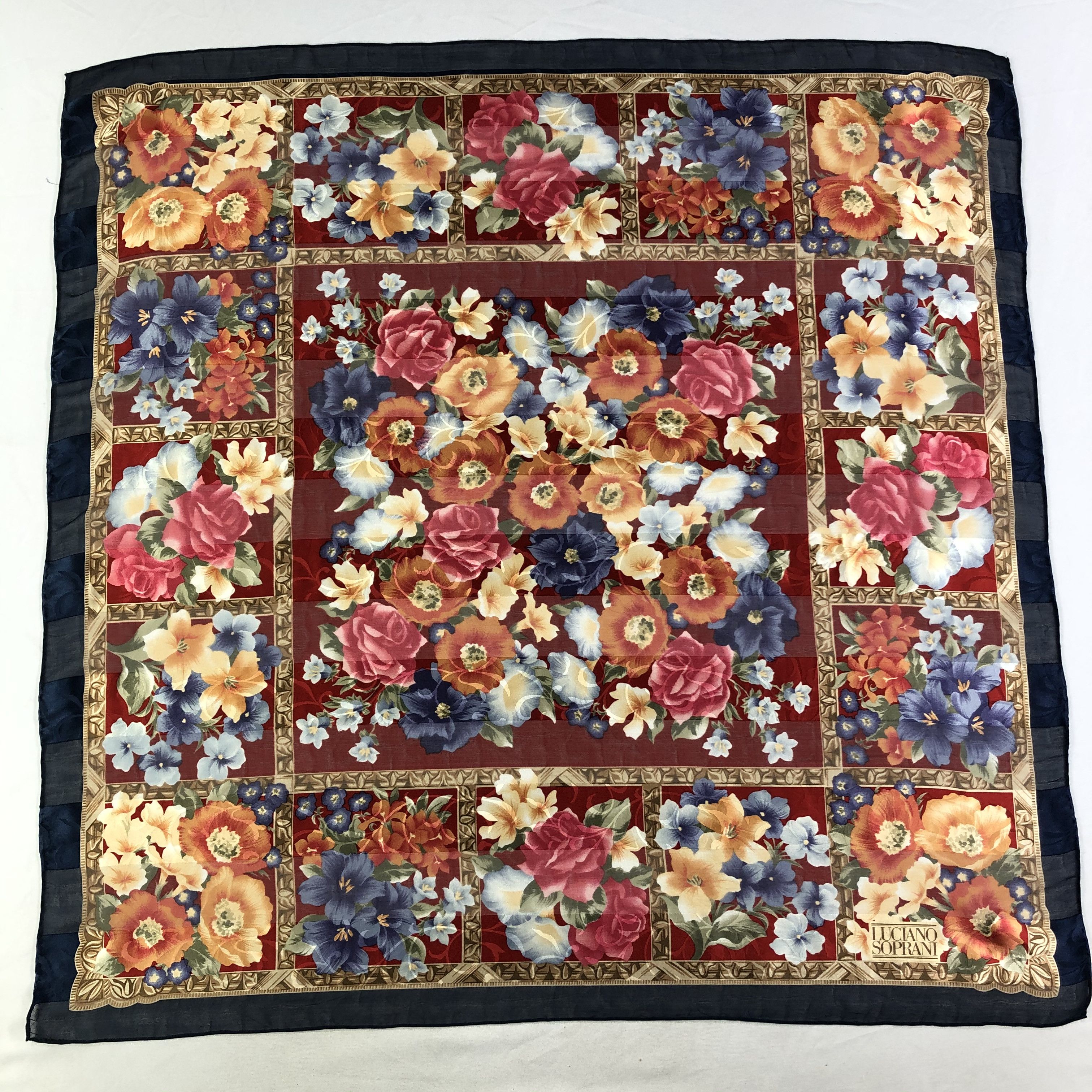 Vintage Vintage Luciano Soprani Silk Scarf Size ONE SIZE - 2 Thumbnail