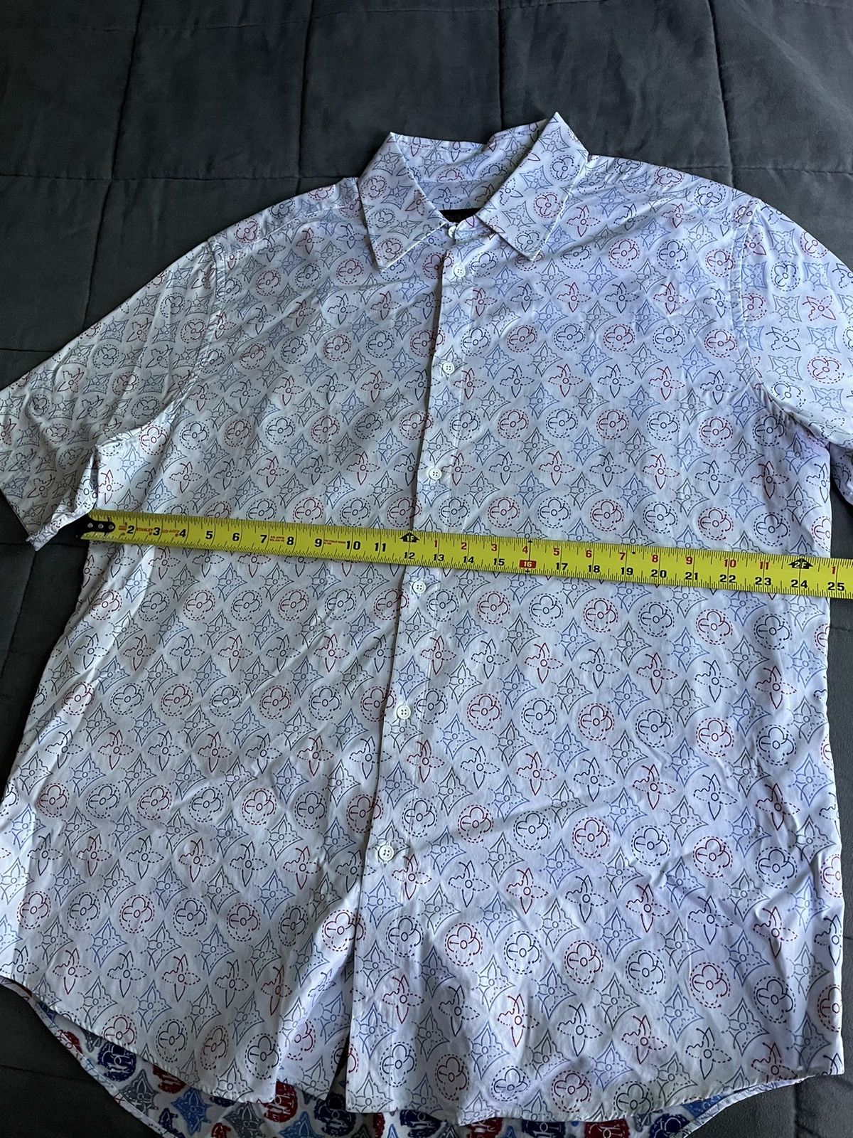 Louis Vuitton Louis Vuitton Multicolor Monogram Oxford Shirt Size US XXL / EU 58 / 5 - 7 Thumbnail