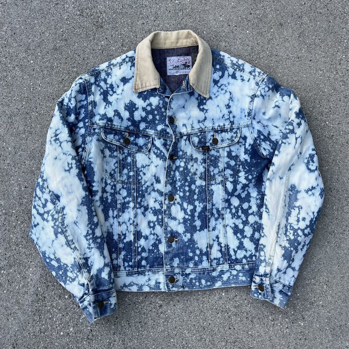Lee Vintage Lee Storm Rider Wool Blanket Lined Denim Jean Jacket Size US M / EU 48-50 / 2 - 1 Thumbnail