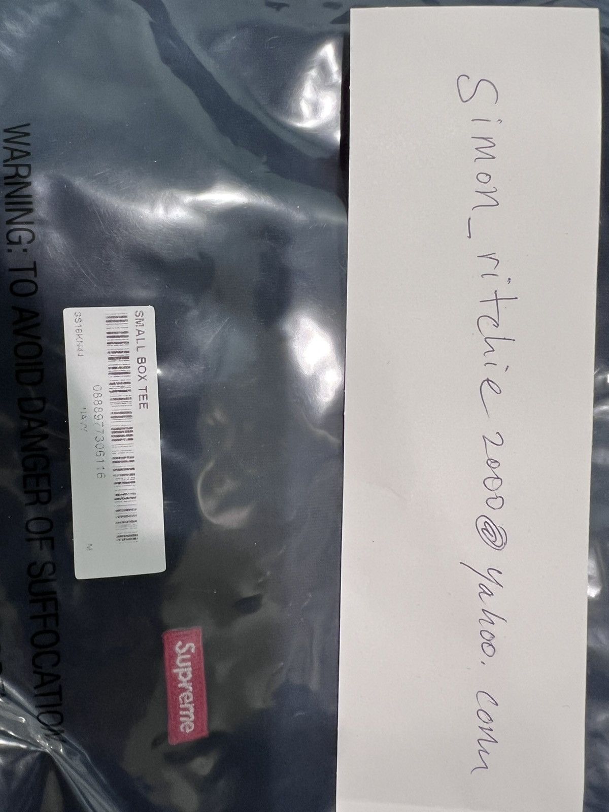 Supreme Supreme small box tee, Navy blue, SS18, medium, DSWT Size US M / EU 48-50 / 2 - 5 Thumbnail