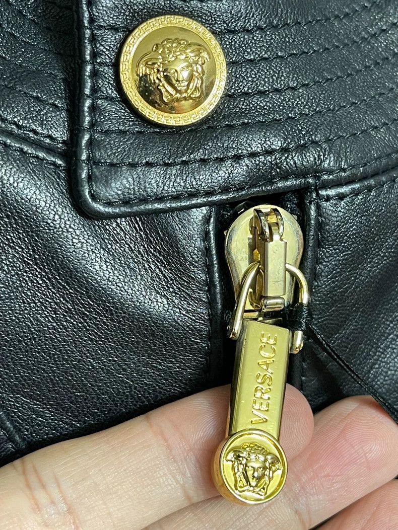 Versace Versace Padded slim-fitting soft sheepskin jacket Size US M / EU 48-50 / 2 - 3 Thumbnail