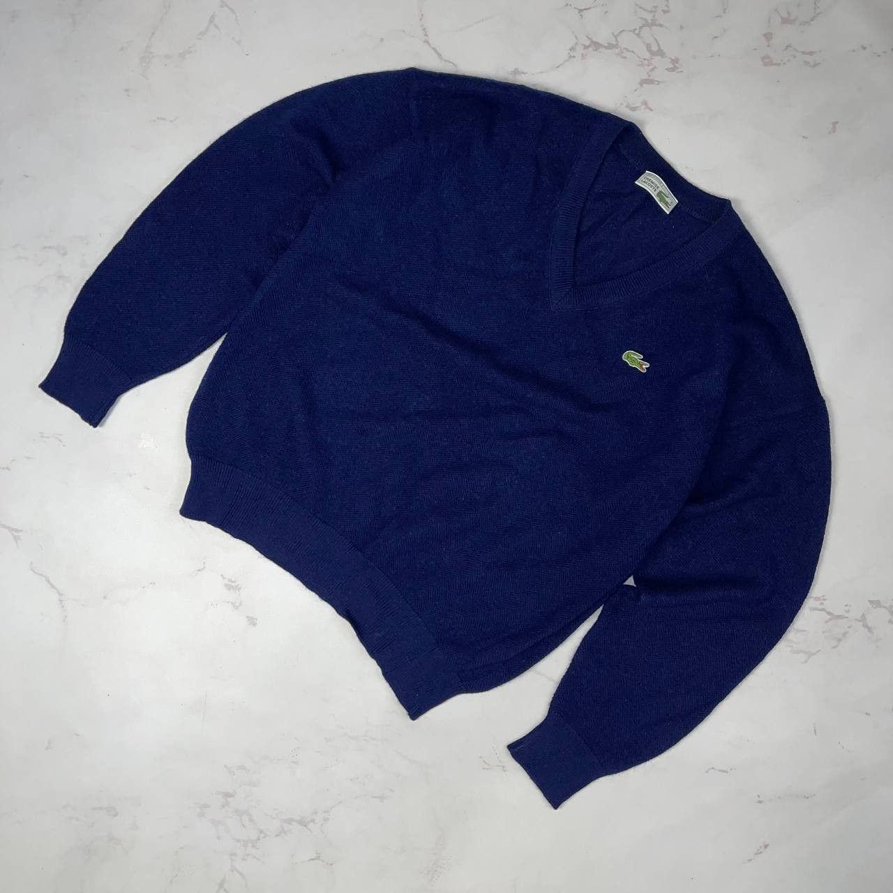 Lacoste LACOSTE VNECK SWEATER Izod Navy Blue Size XL Size US XL / EU 56 / 4 - 2 Thumbnail