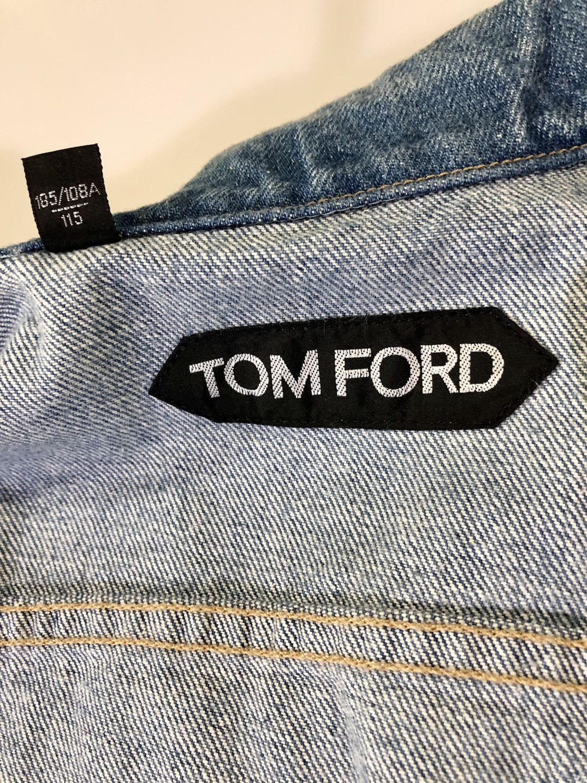 Tom Ford Tom Ford 🇺🇸 LA Icon Washed Denim Trucker Jacket XXL NWT Size US XXL / EU 58 / 5 - 10 Thumbnail