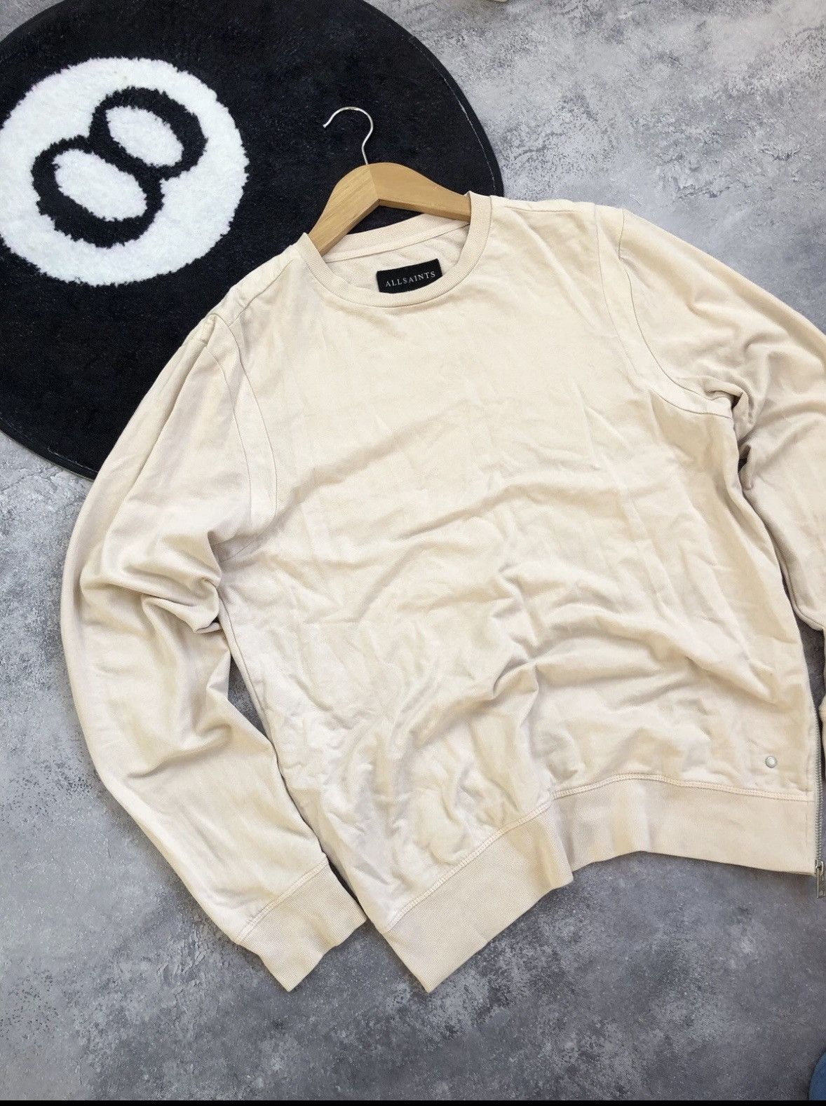 Allsaints ALLSAINTS Vintage Avantgarde Zip Sweatshirt Streetwear Hype Size US S / EU 44-46 / 1 - 3 Thumbnail