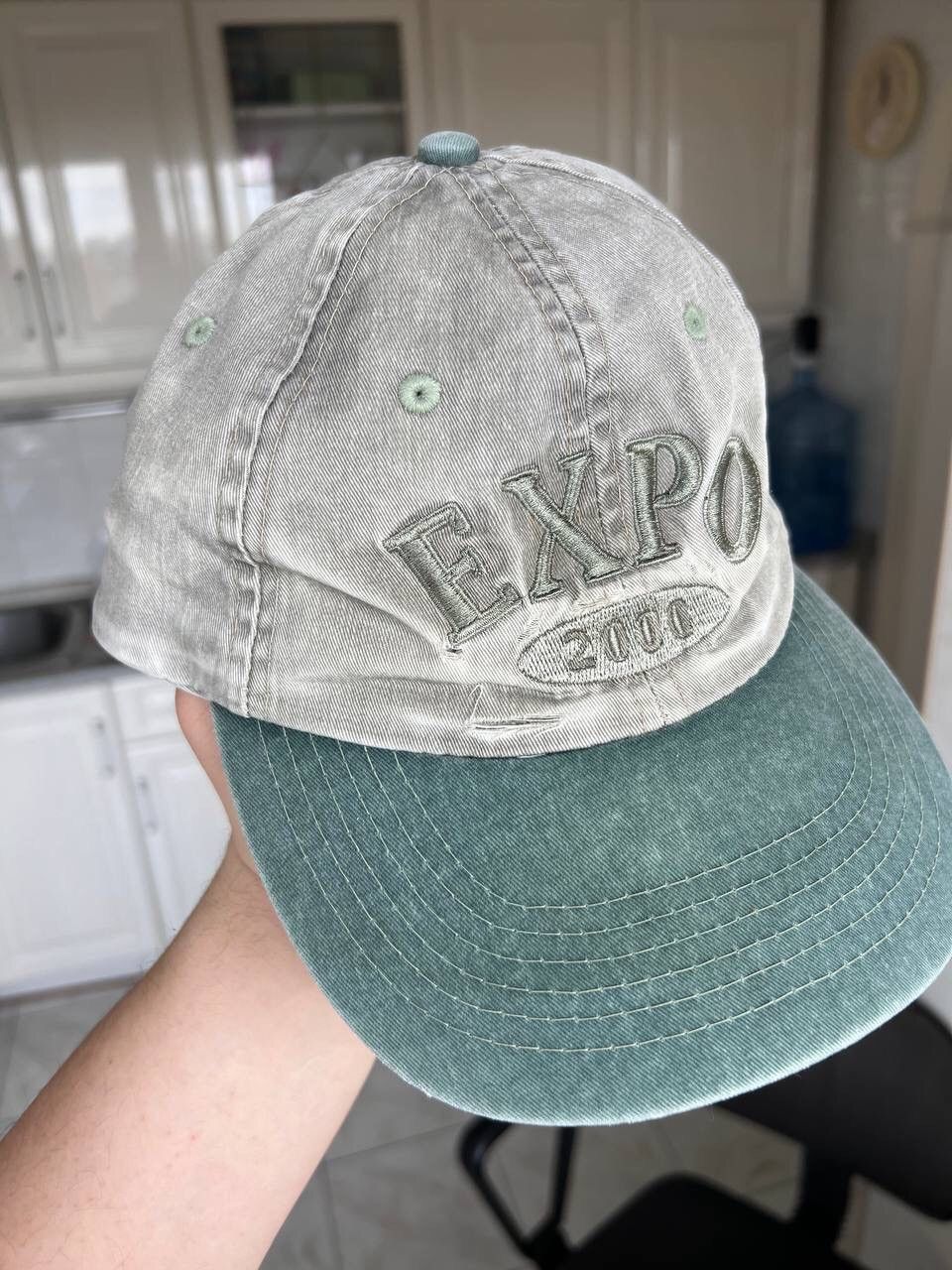 Designer × Vintage Vintage Expo 2000 Hangover Logo Used Faded Cap Hat Rare Size ONE SIZE - 2 Thumbnail