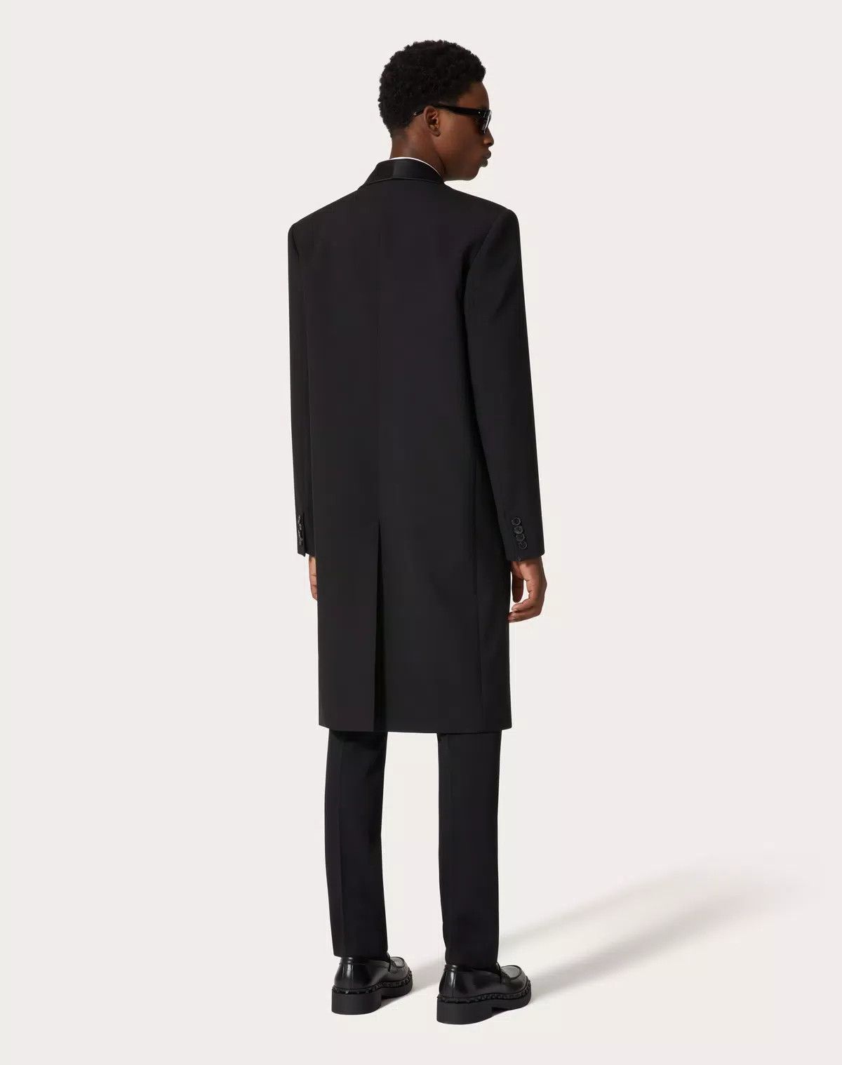 Valentino oc11z0725 Double Breasted Wool Coat in Black Size US S / EU 44-46 / 1 - 4 Thumbnail