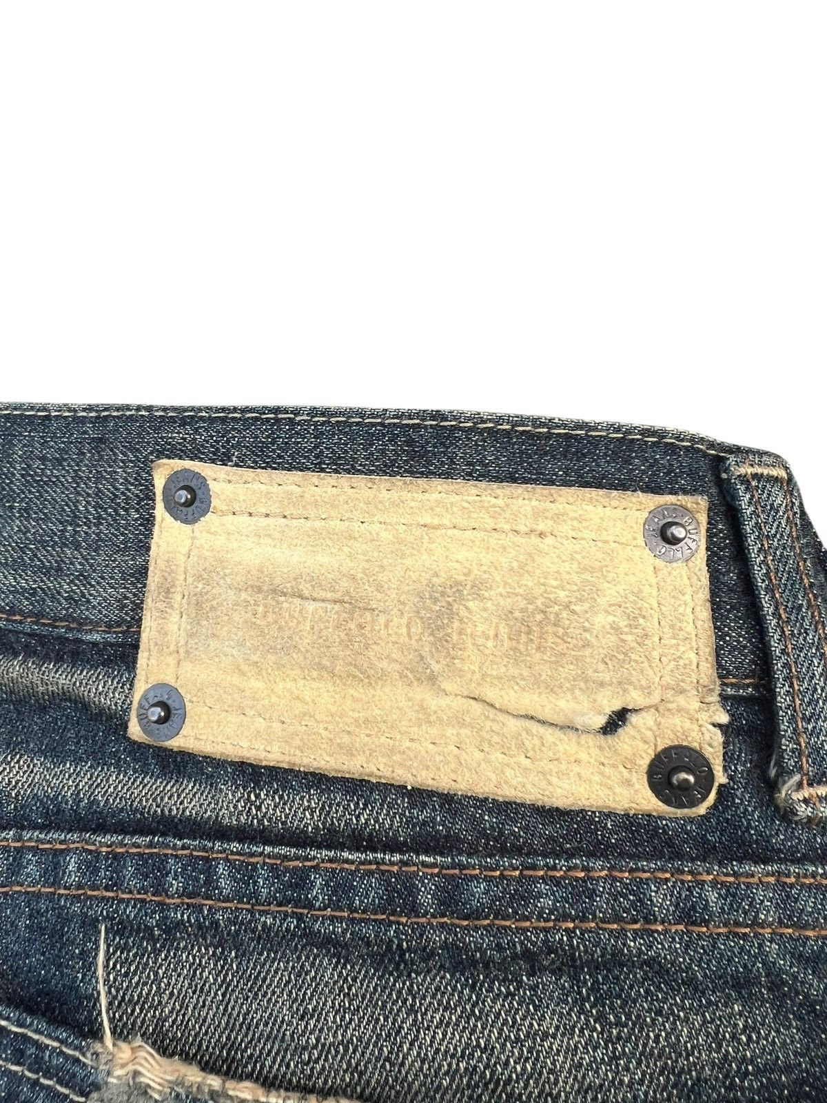 BUFFALO BOBS Vintage Buffalo Jeans Distressed Mud Denim Bootcut Jeans Size US 30 / EU 46 - 20 Thumbnail