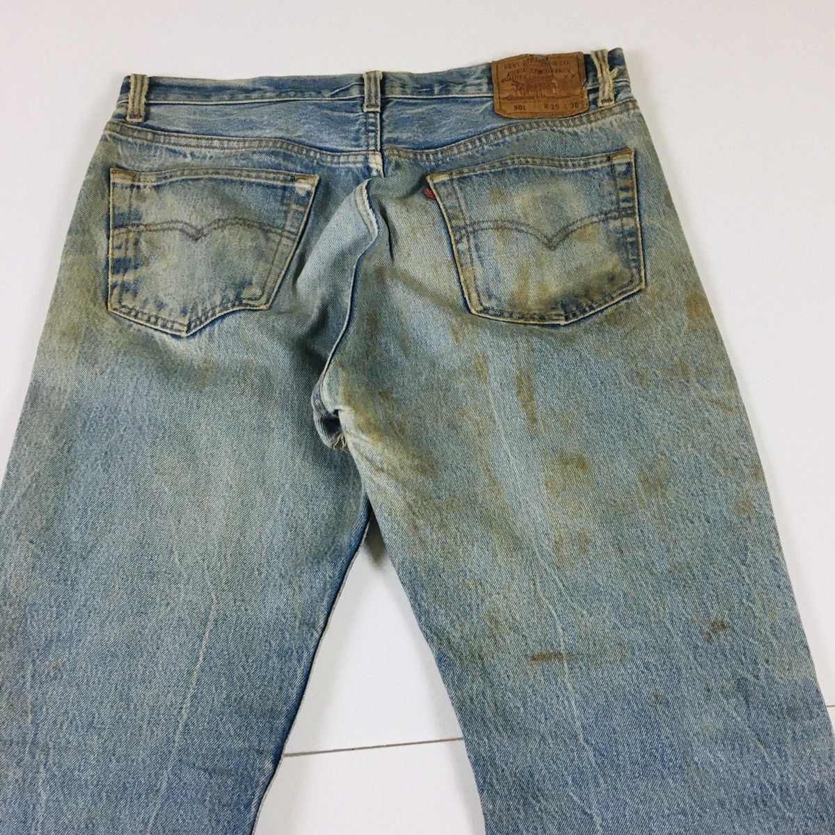 Levi's Vintage Clothing Vintage 90s Levi’s 501 Made In USA Size US 35 - 9 Thumbnail