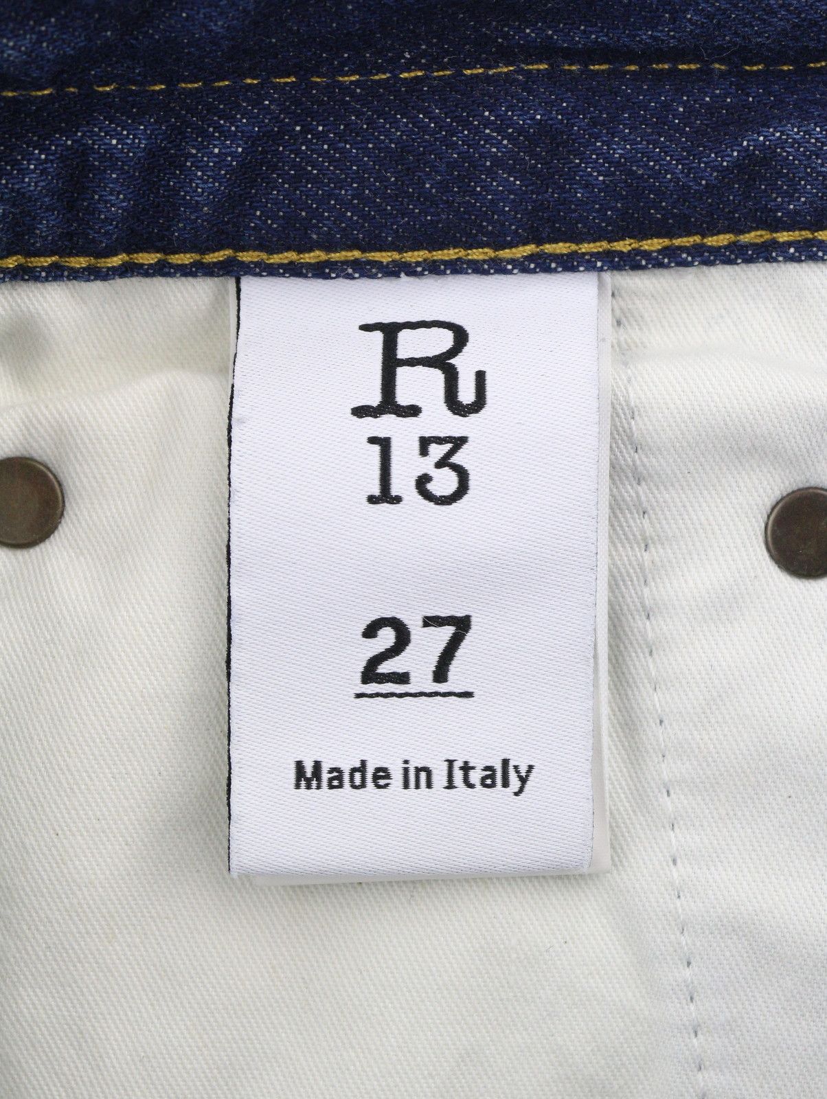 R13 DOUBLE POCKET BOYFRIEND 27 Rinse Ankle Cropped 85791 Size 27" / US 4 / IT 40 - 9 Thumbnail