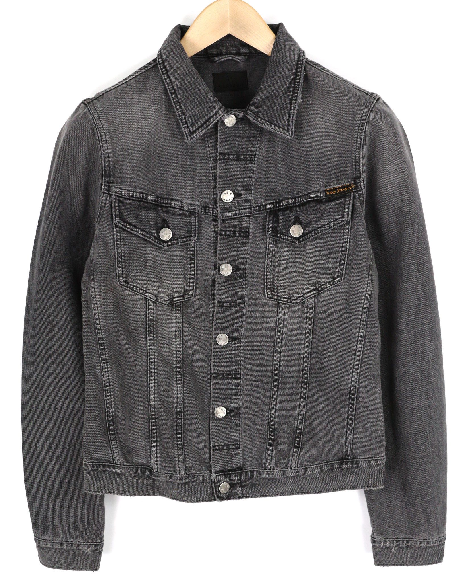 Nudie Jeans BILLY S Desolation Grey Polo Pockets Mid Jacket 82461 Size US S / EU 44-46 / 1 - 1 Thumbnail