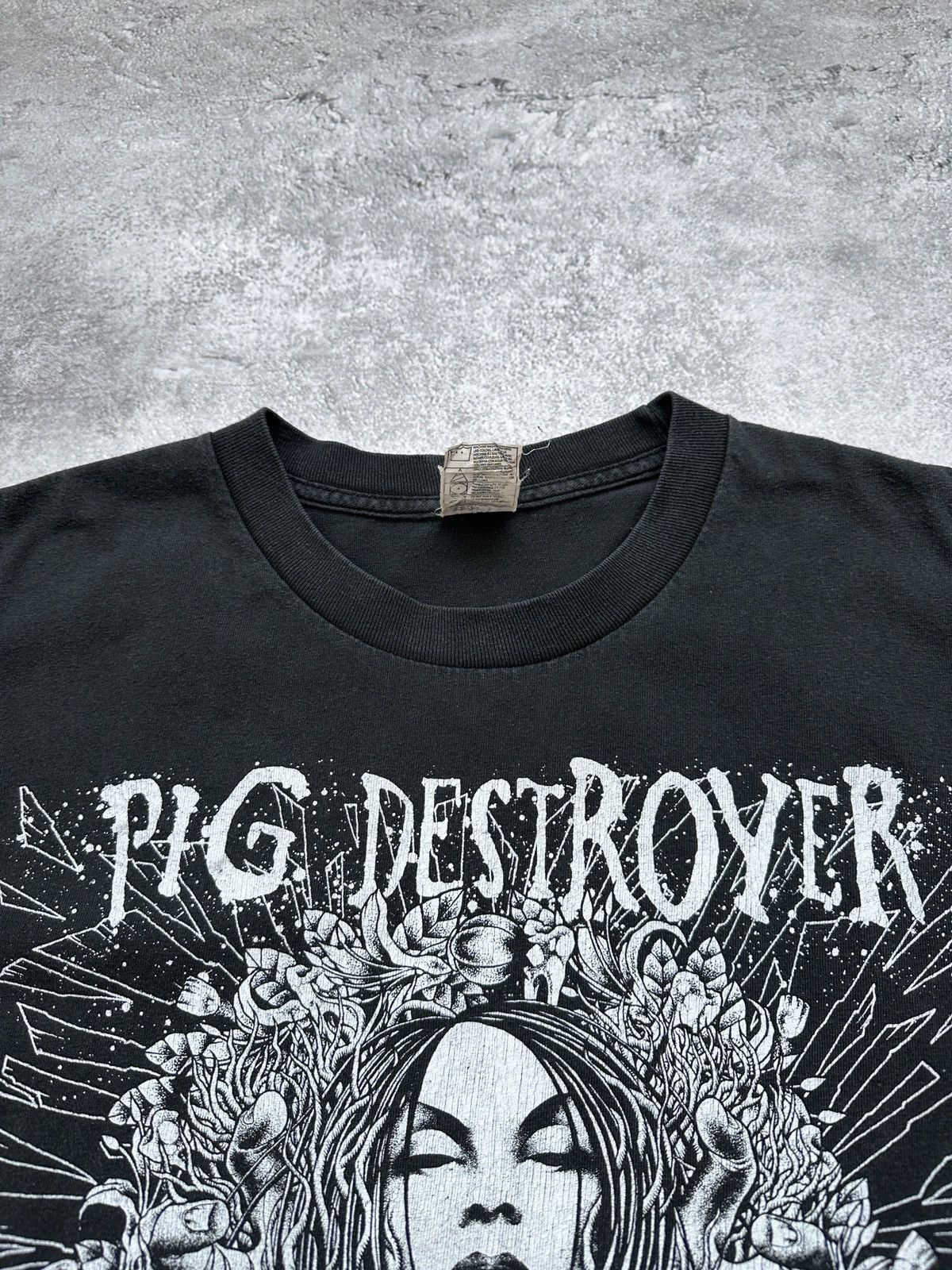 Band Tees Pig Destroyer T-Shirt Band Tees Faded Black Size US L / EU 52-54 / 3 - 4 Thumbnail