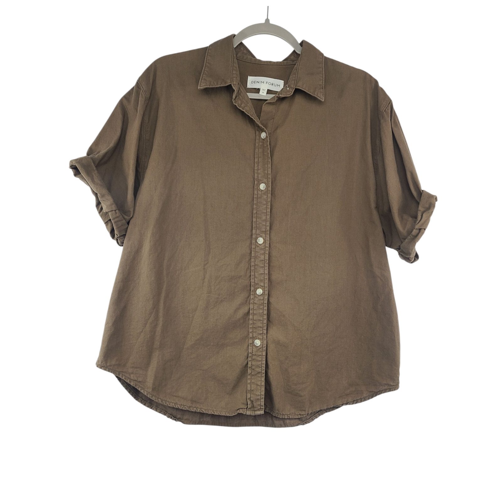 Aritzia Denim Forum Artizia The Jane Shirt Button Front Size Medium Size M / US 6-8 / IT 42-44 - 1 Thumbnail