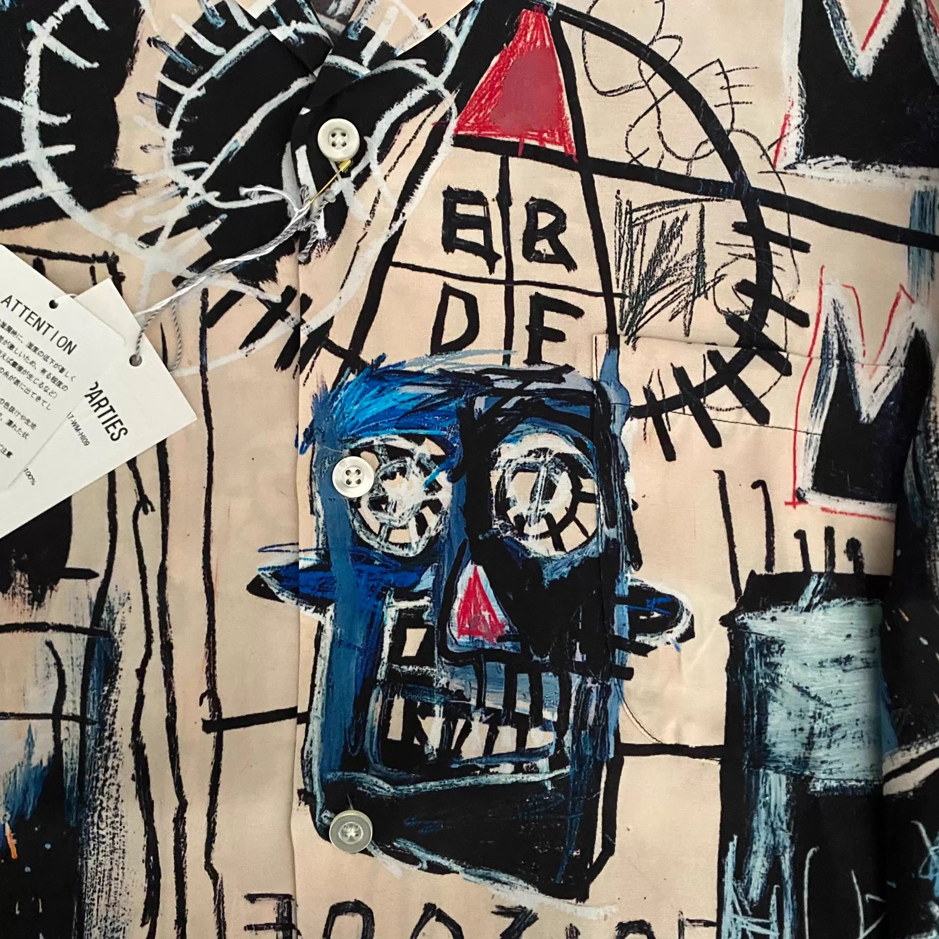 Wacko Maria Wacko Maria x Basquiat Long Sleeve Hawaiian Shirt XL Size US XL / EU 56 / 4 - 4 Thumbnail