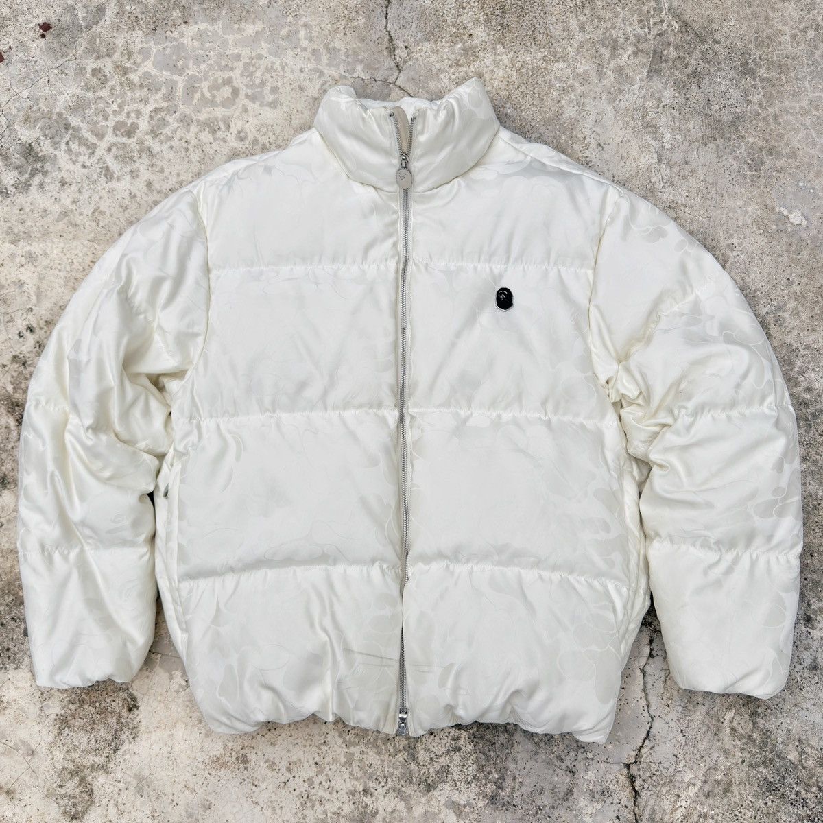Bape Bape TONAL SOLID CAMO White Puffer Down Jacket Size US M / EU 48-50 / 2 - 1 Thumbnail